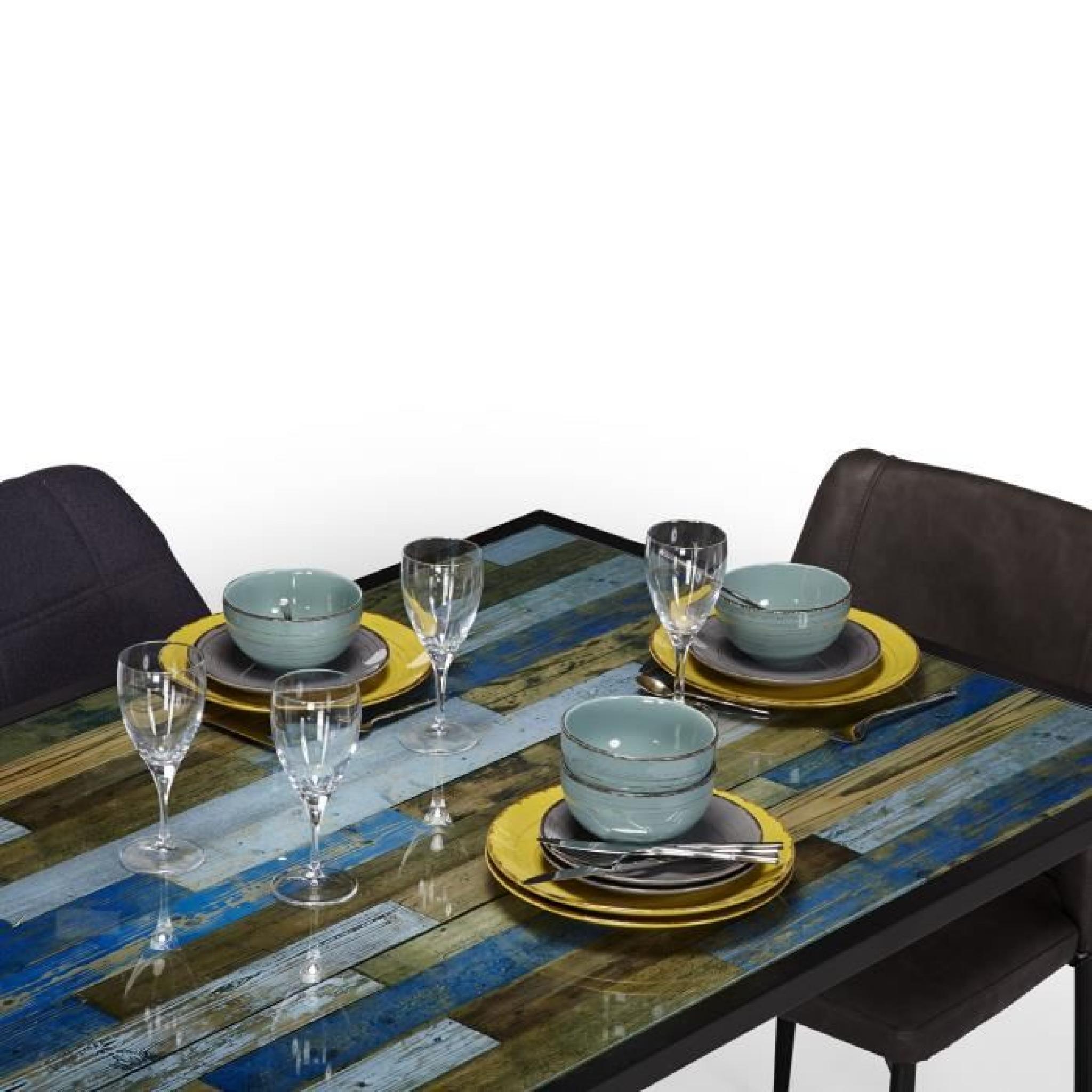 Maheno Table de repas rectangulaire 160x90cm pas cher