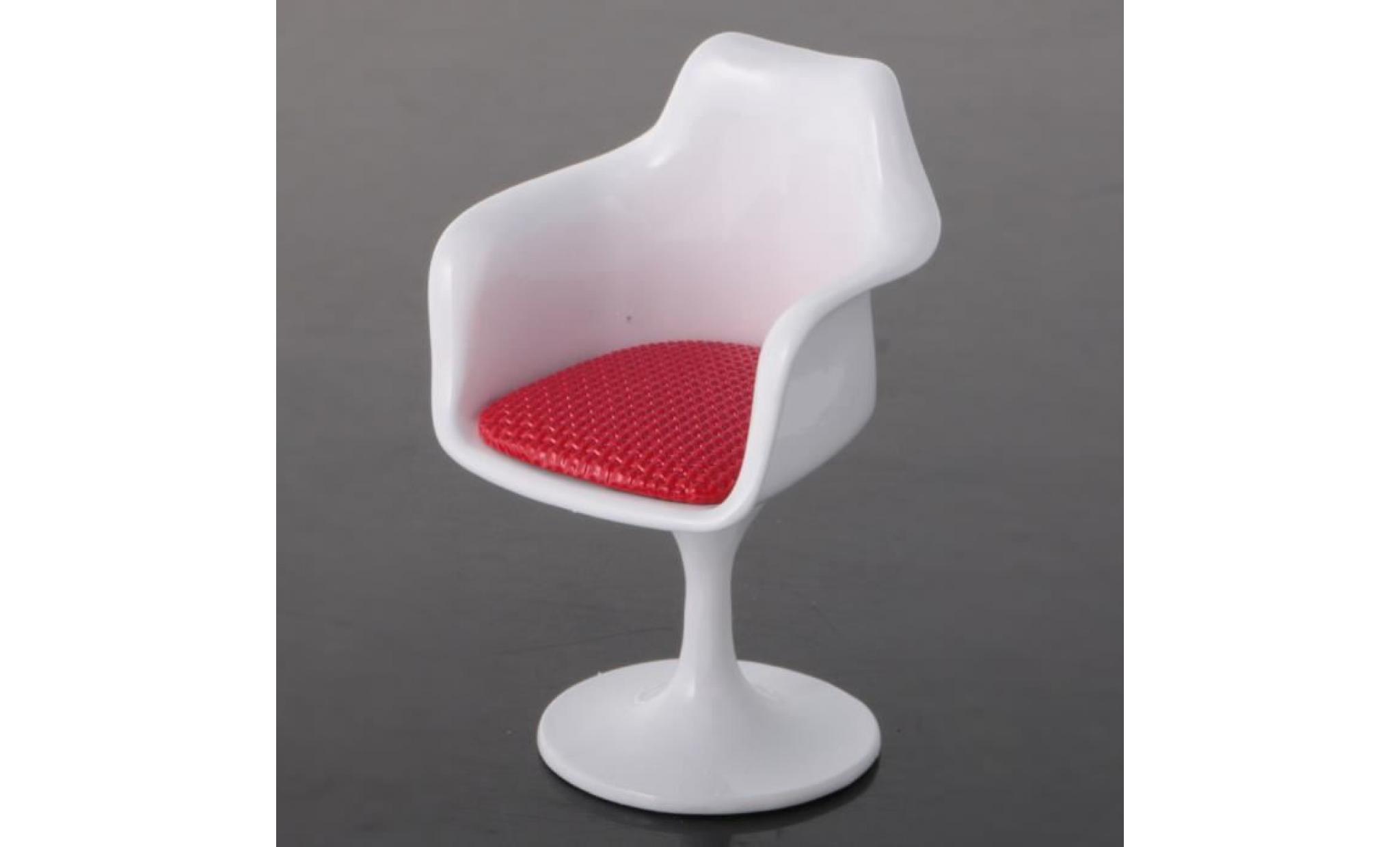 maison 1:12 meuble miniature maison de poupée fauteuil à tulipe chaise pivotante chaise tournante pas cher