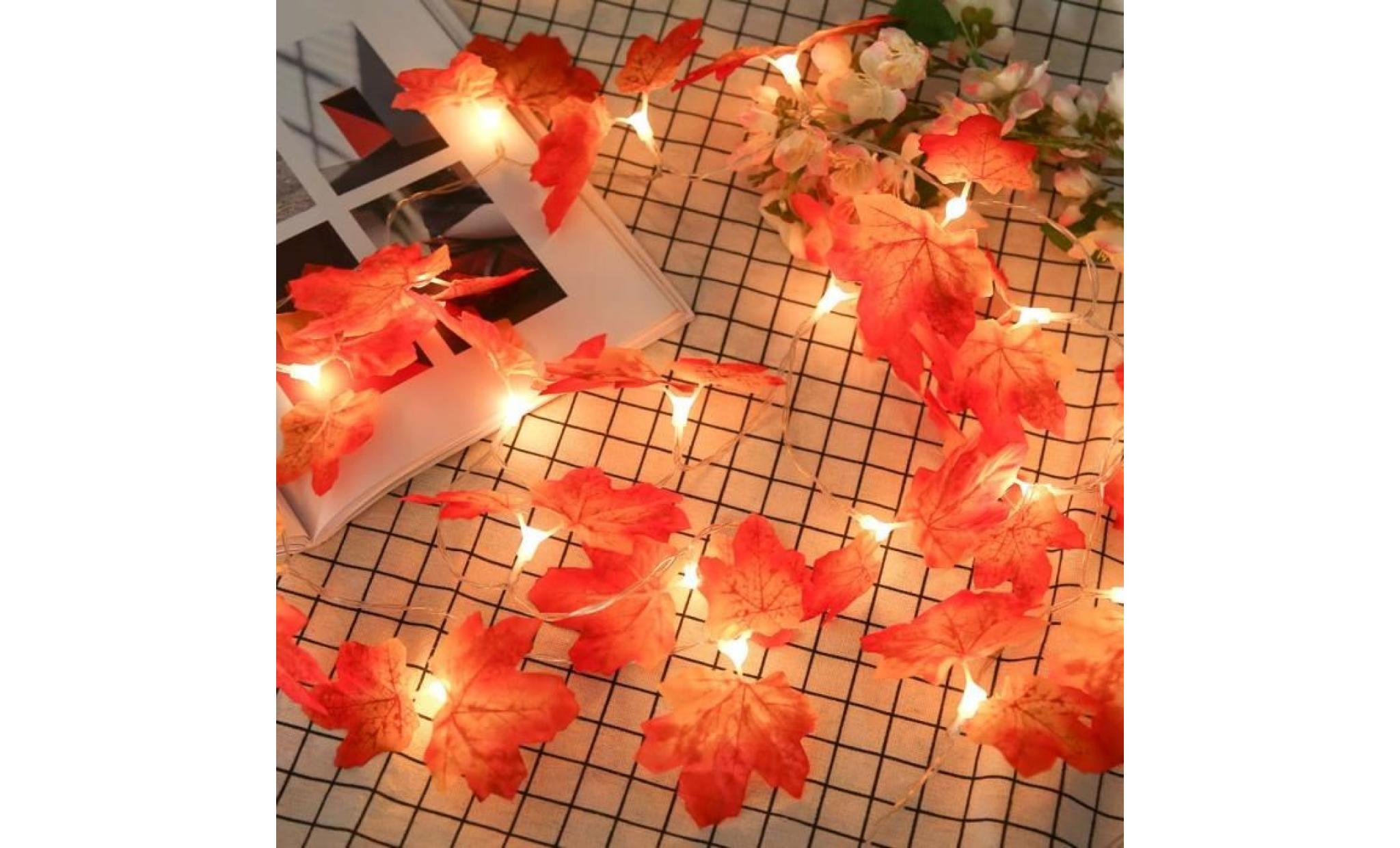 maple leaves window curtain lights string lamp party decor with 20led beads pageare3539 pageare3539