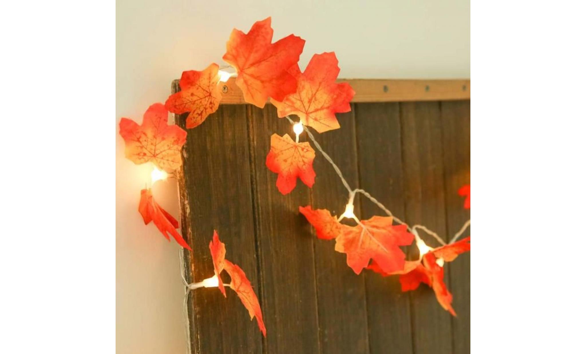 maple leaves window curtain lights string lamp party decor with 20led beads pageare3539 pageare3539 pas cher