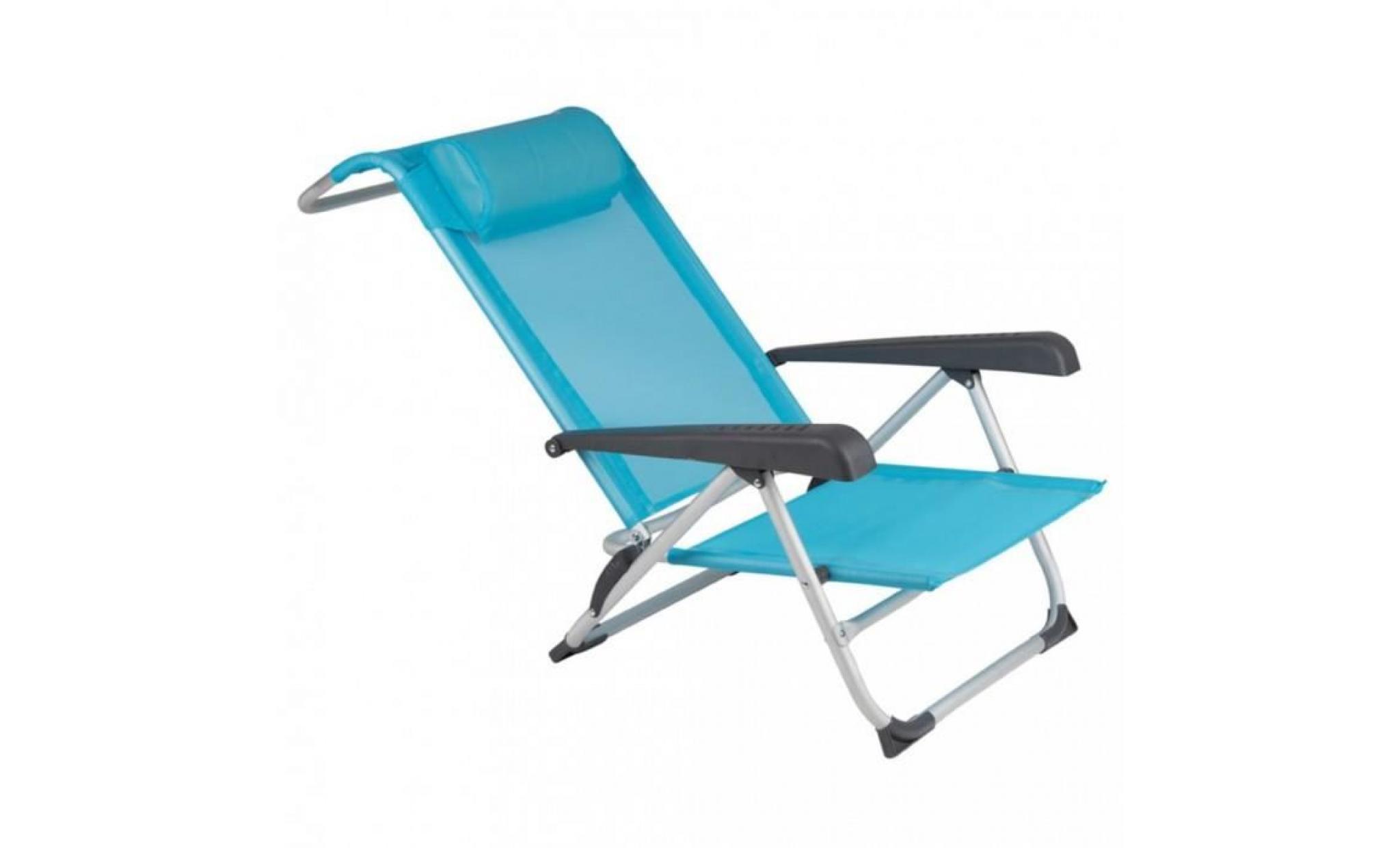 materiel de camping red mountain chaise de plage bleu