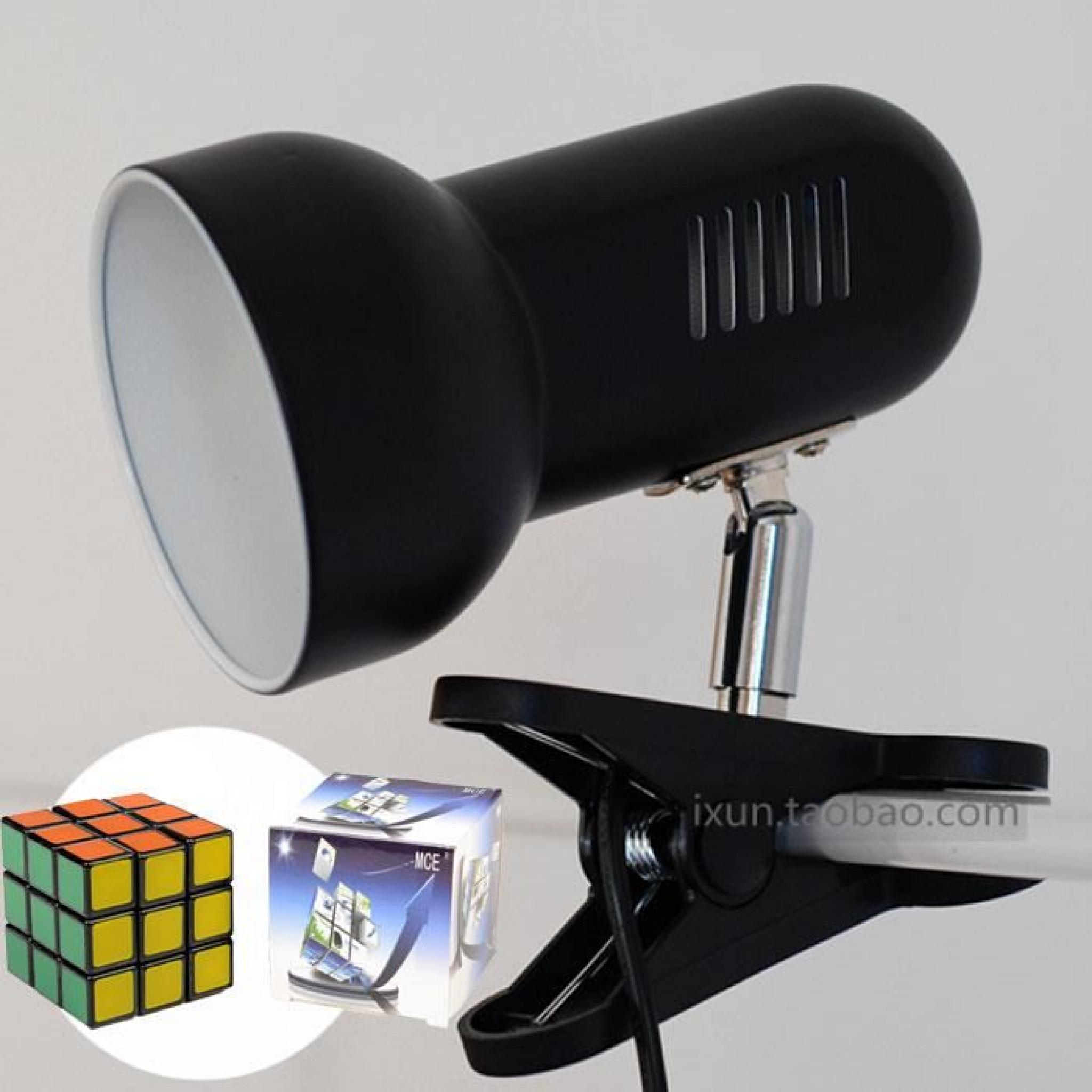 MCE ® Clip-on Lampe LED Flexible Avec Ampoule 3W LED (Noir+lumière chaude ) + un Rubik's cube gratuit