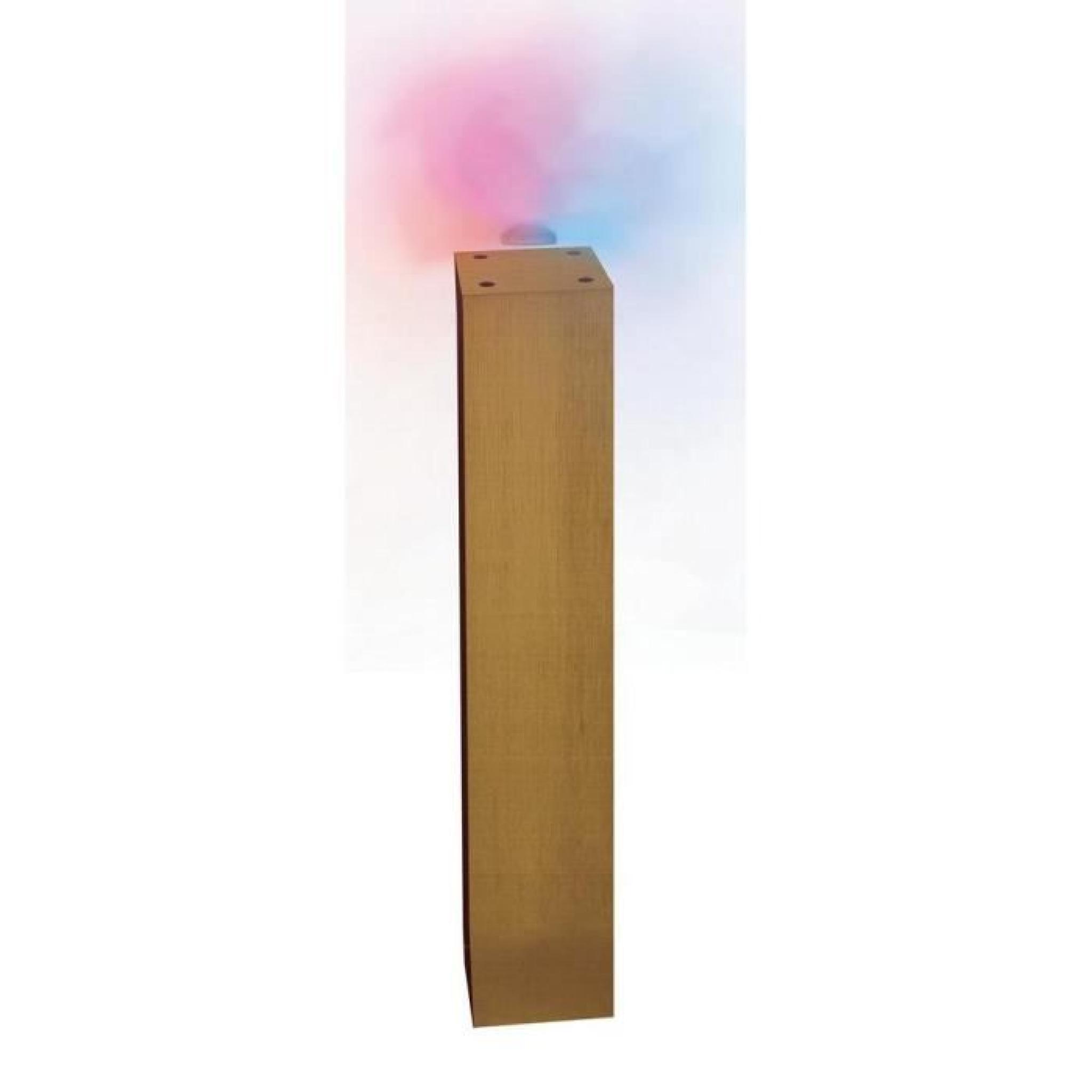 Mégapolite socle lampe 120 cm bois foncé