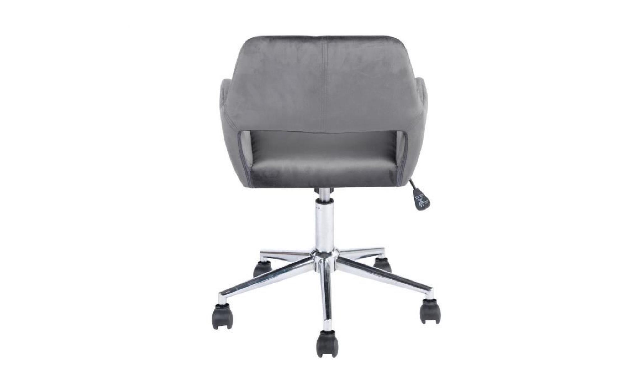 melton   chaise de bureau grise pas cher