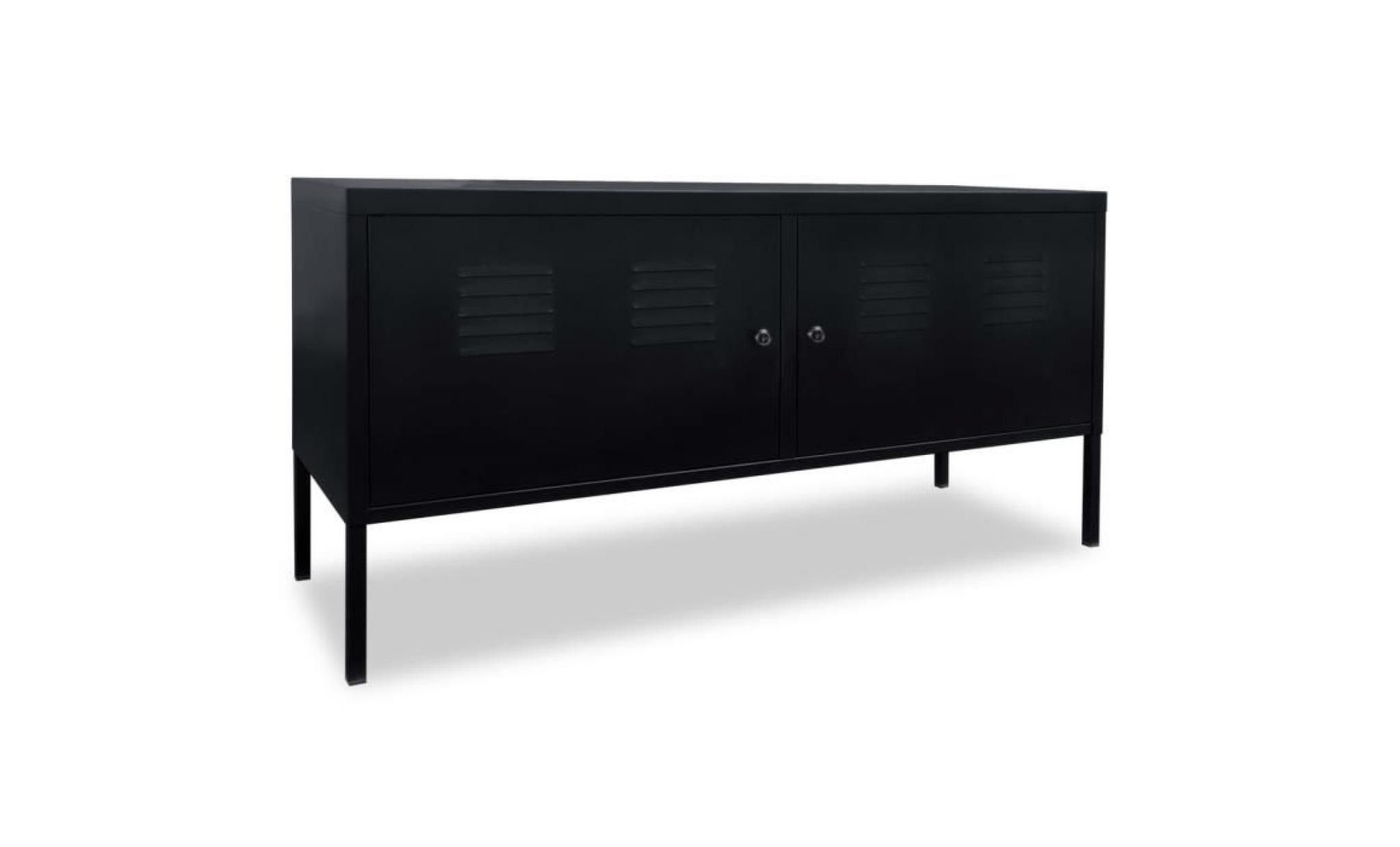 meuble de téléviseur 118 x 40 x 60 cm noir pas cher