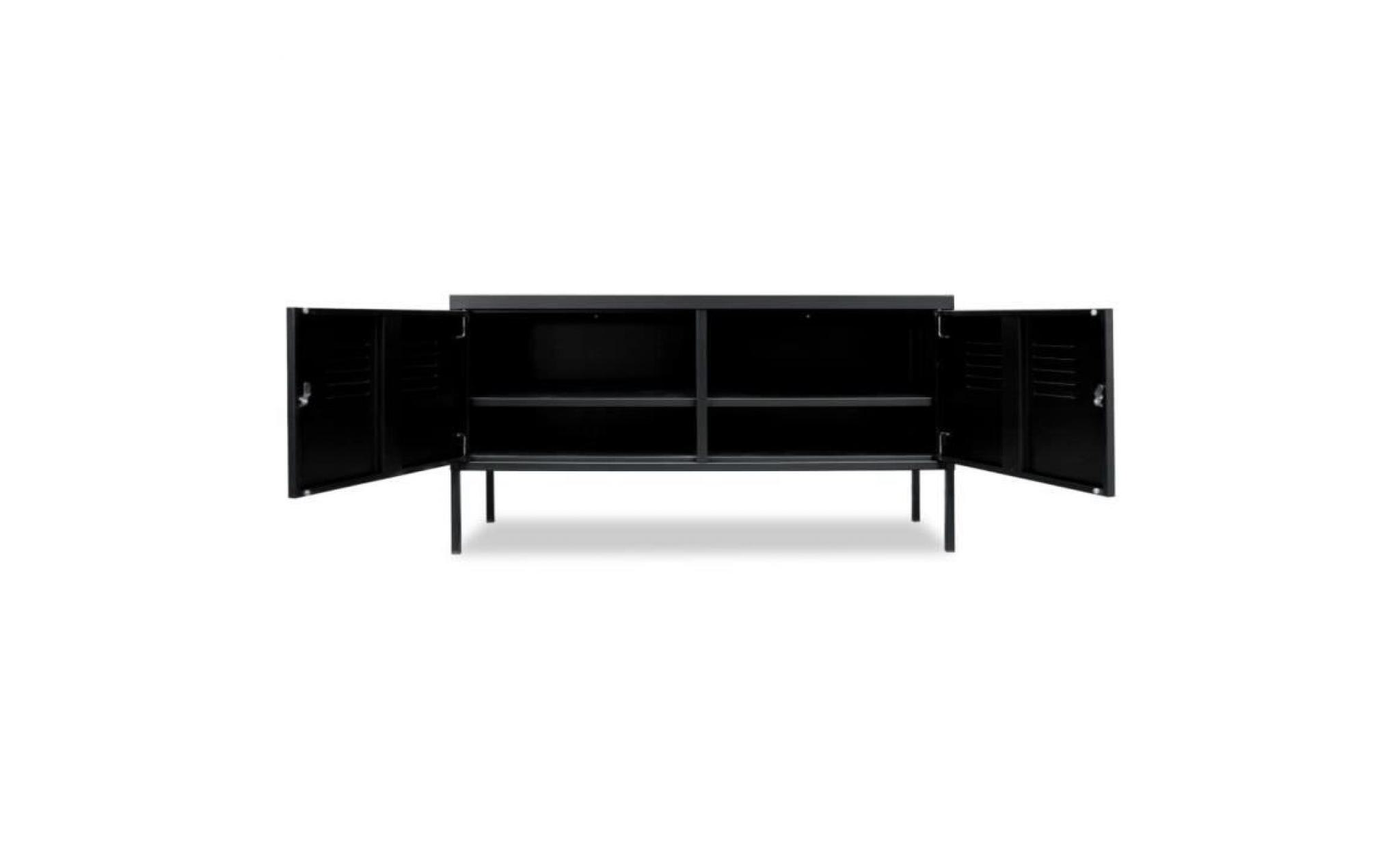 meuble de téléviseur 118 x 40 x 60 cm noir pas cher