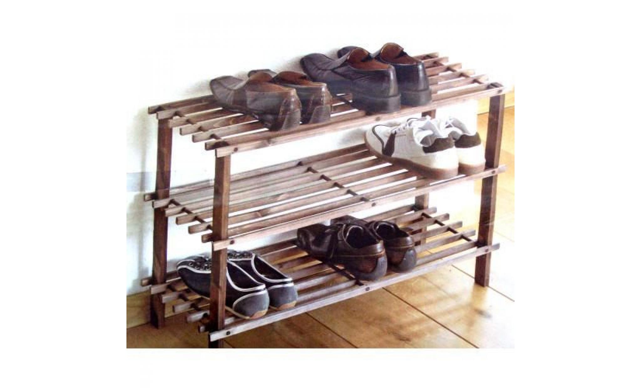 meuble etagere a chaussures   bois
