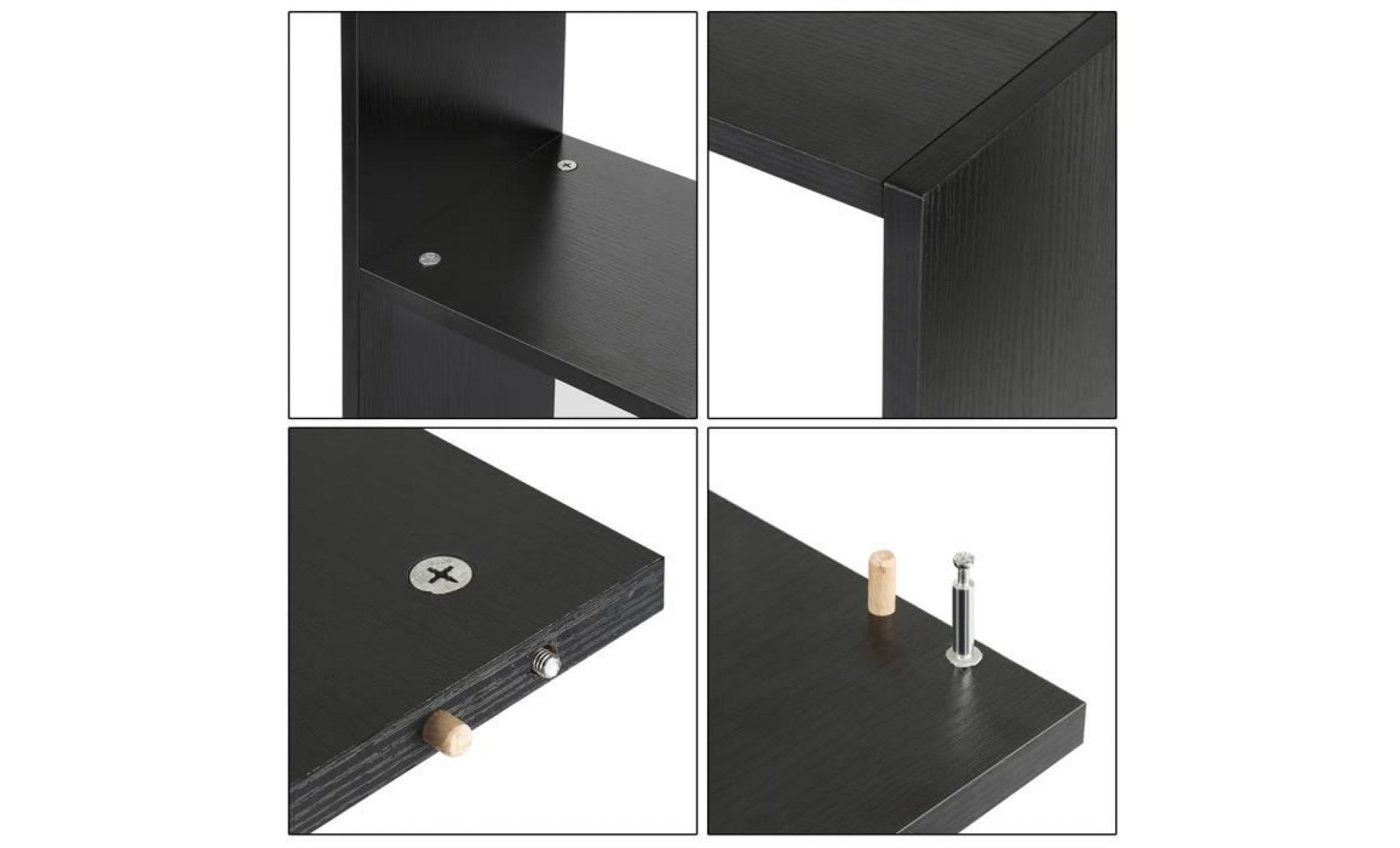 meuble multifonctionnel   collect 3 en 1   noir   construction du meuble innovante pas cher