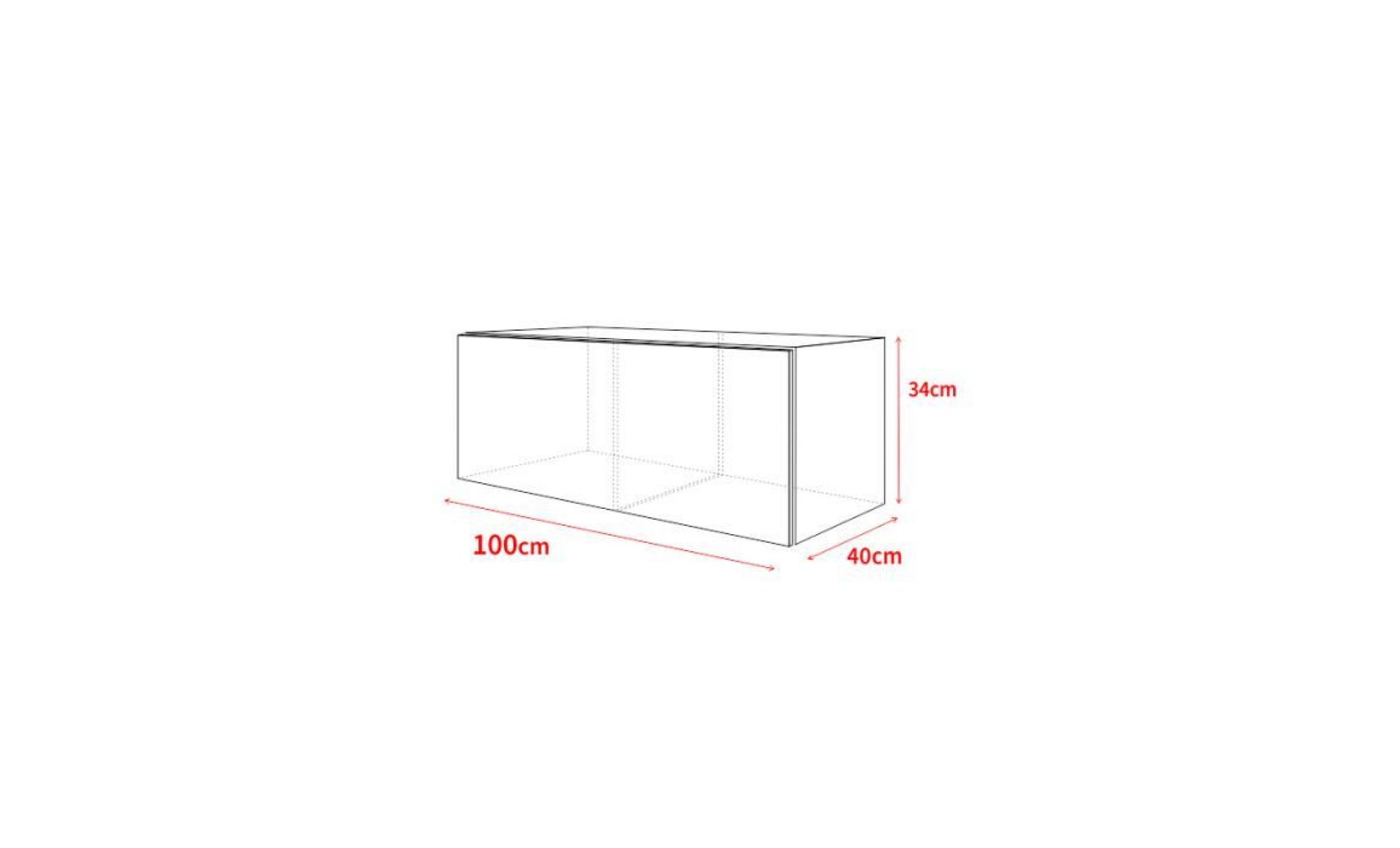 meuble tv / meuble de salon suspendu   lana   100 cm   blanc mat / noir brillant   avec led   style moderne   style classique pas cher
