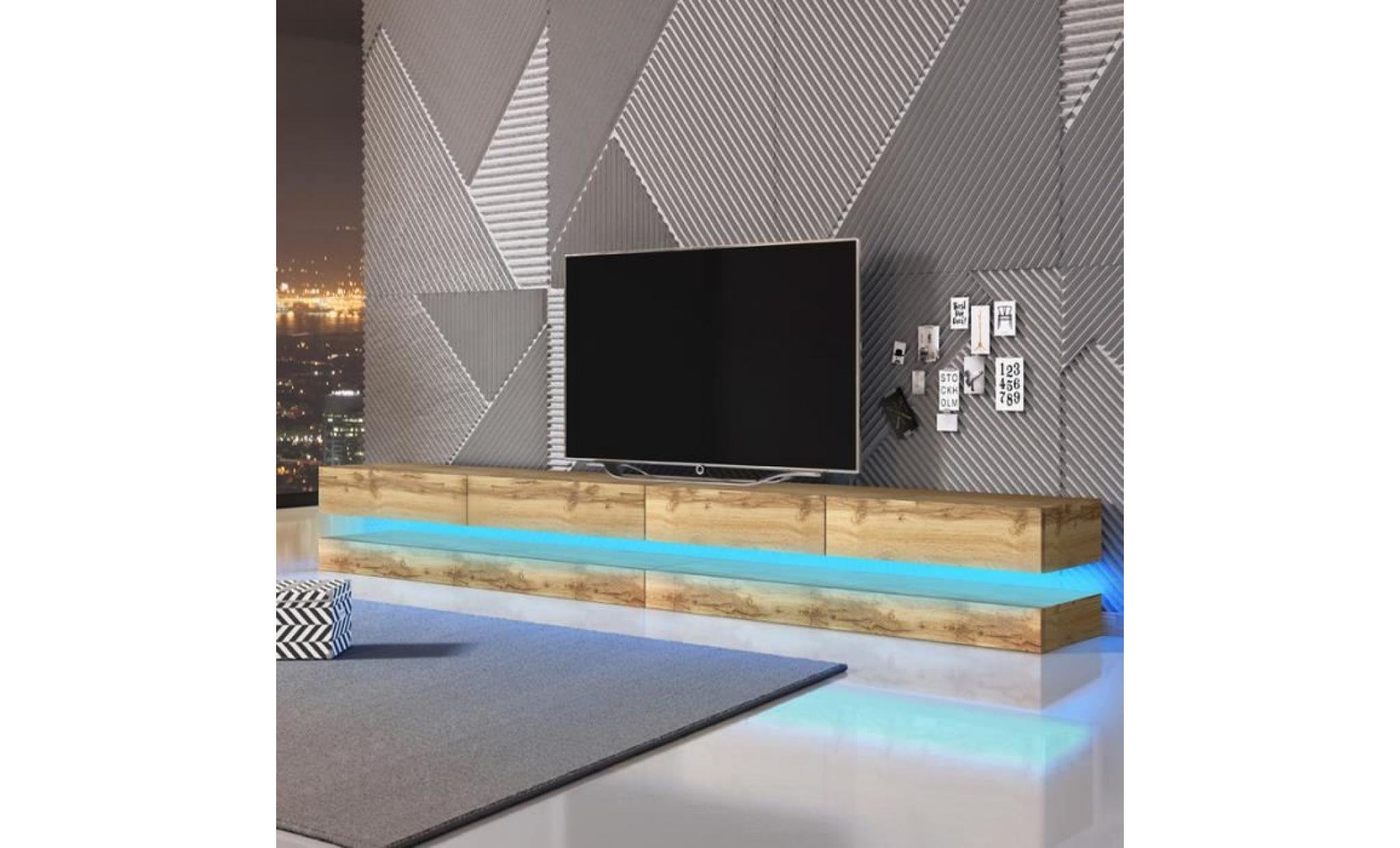 meuble tv / meuble de salon   aviator   140 cm   blanc mat / gris brillant   sans led   à suspendre   style moderne