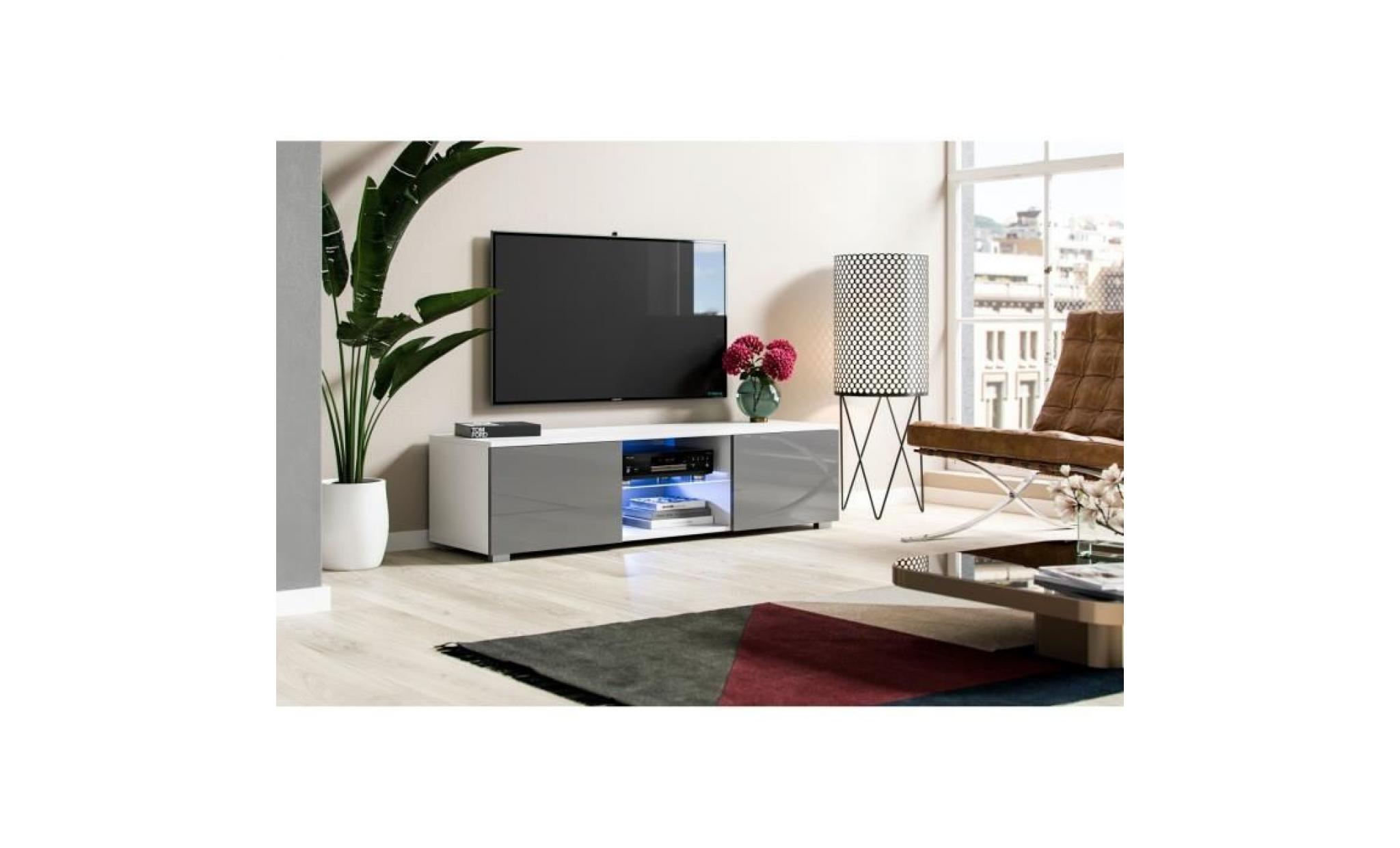 meuble tv multi usage armoire superbe meuble tv unité armoire bridgette (blanc) pas cher
