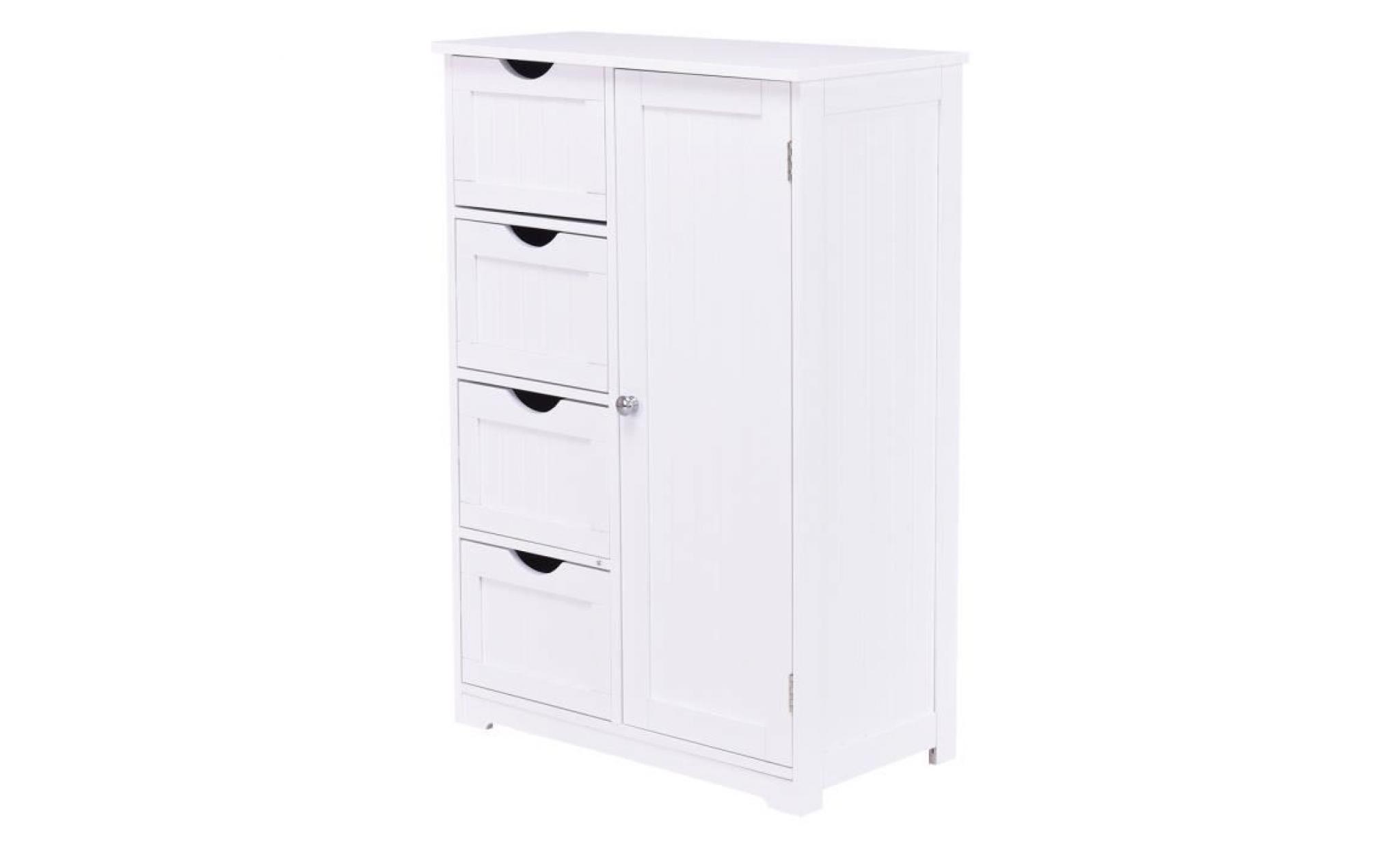 meubles de rangement avec 4 tiroirs armoire de rangement commode blanc pas cher