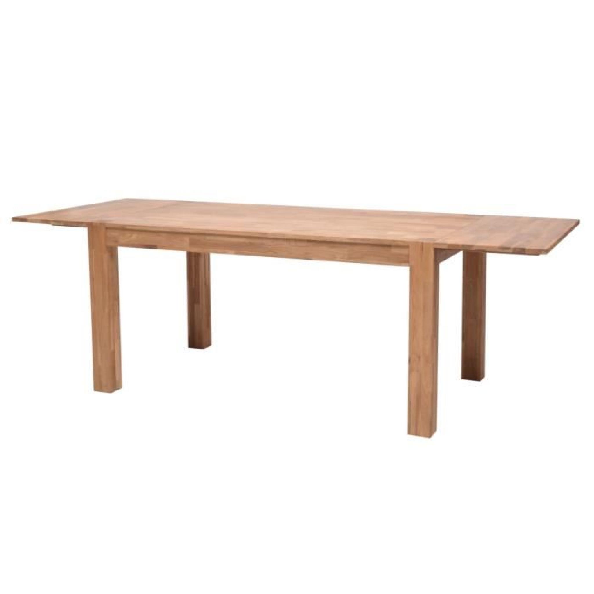 MILES table extensible chêne massif 150/230cm pas cher