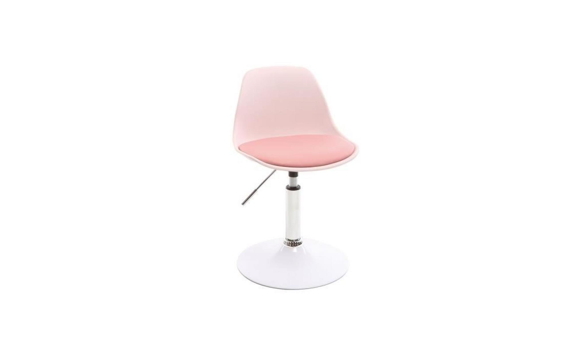 miliboo   chaise de bureau design enfant rose steevy