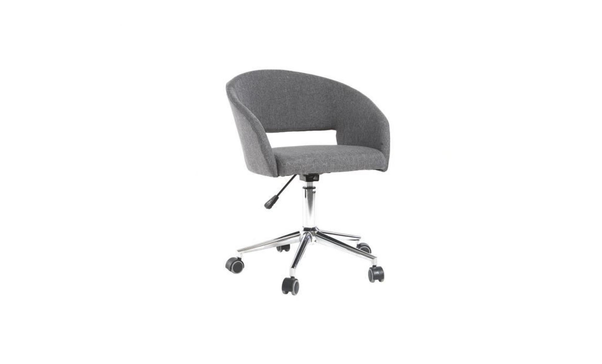 miliboo   fauteuil de bureau design gris anthracite yla