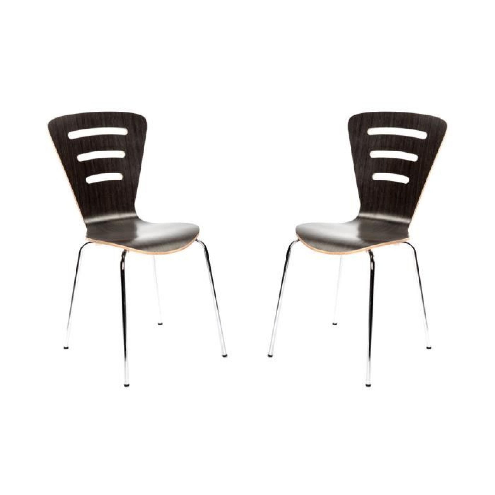 Miliboo - Lot de 2 chaises design empilables bo…