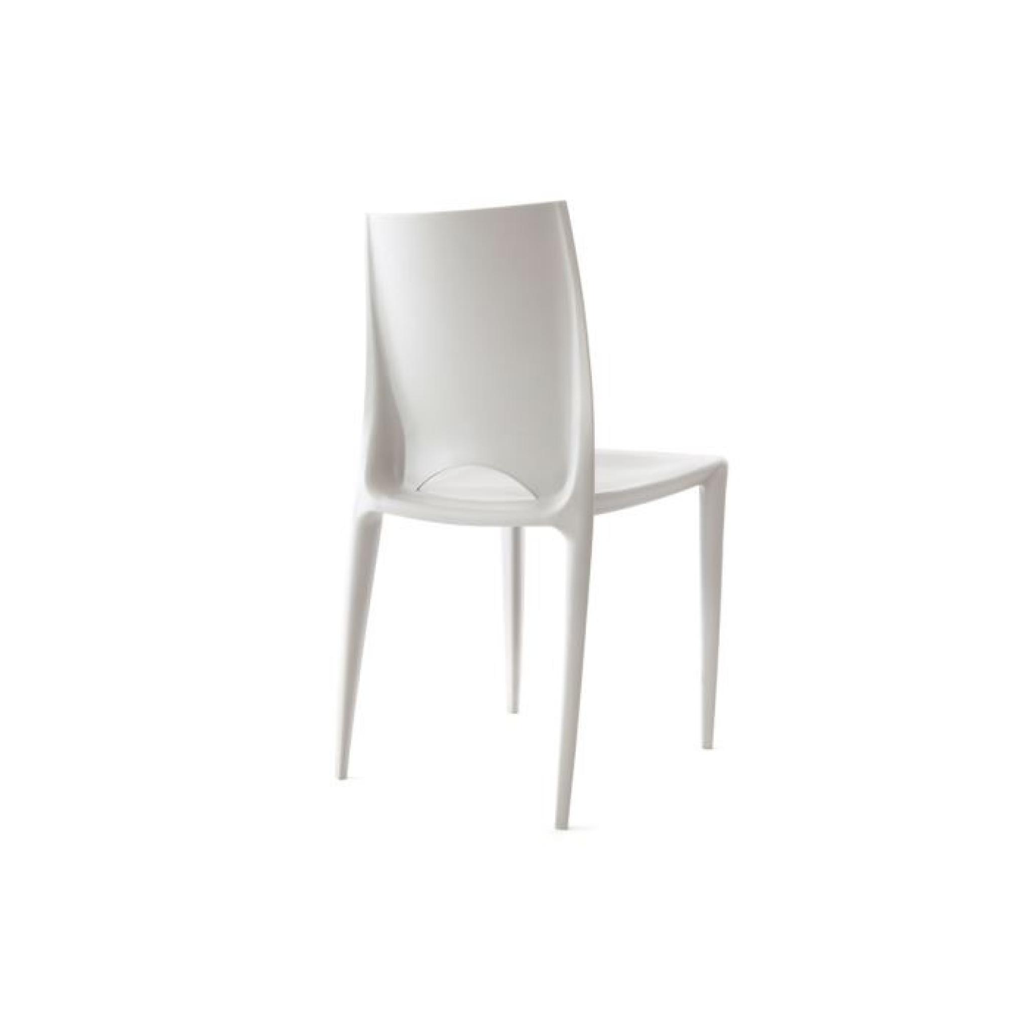 Miliboo - Lot de 2 chaises design grises LYZA pas cher