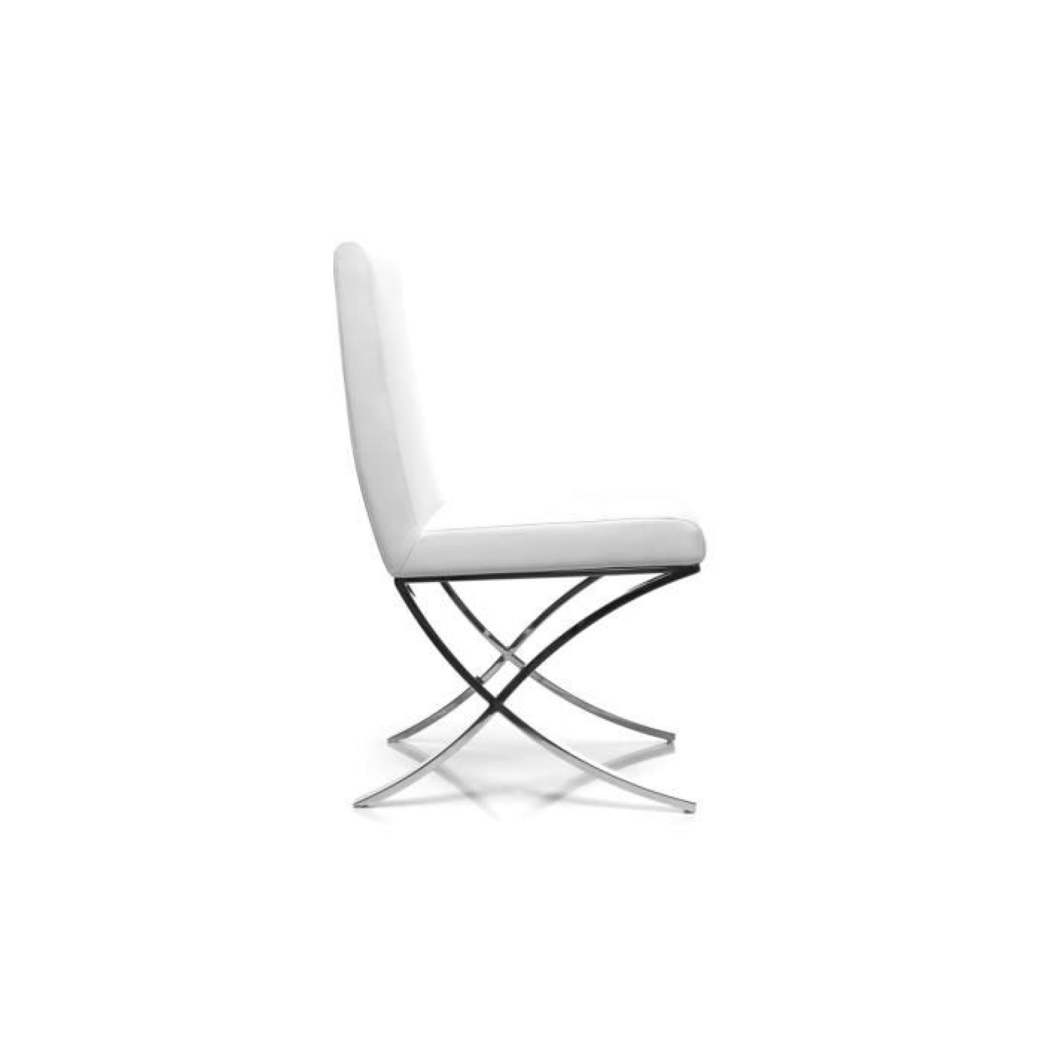 Miliboo - Lot de 2 chaises design polyuréthane … pas cher