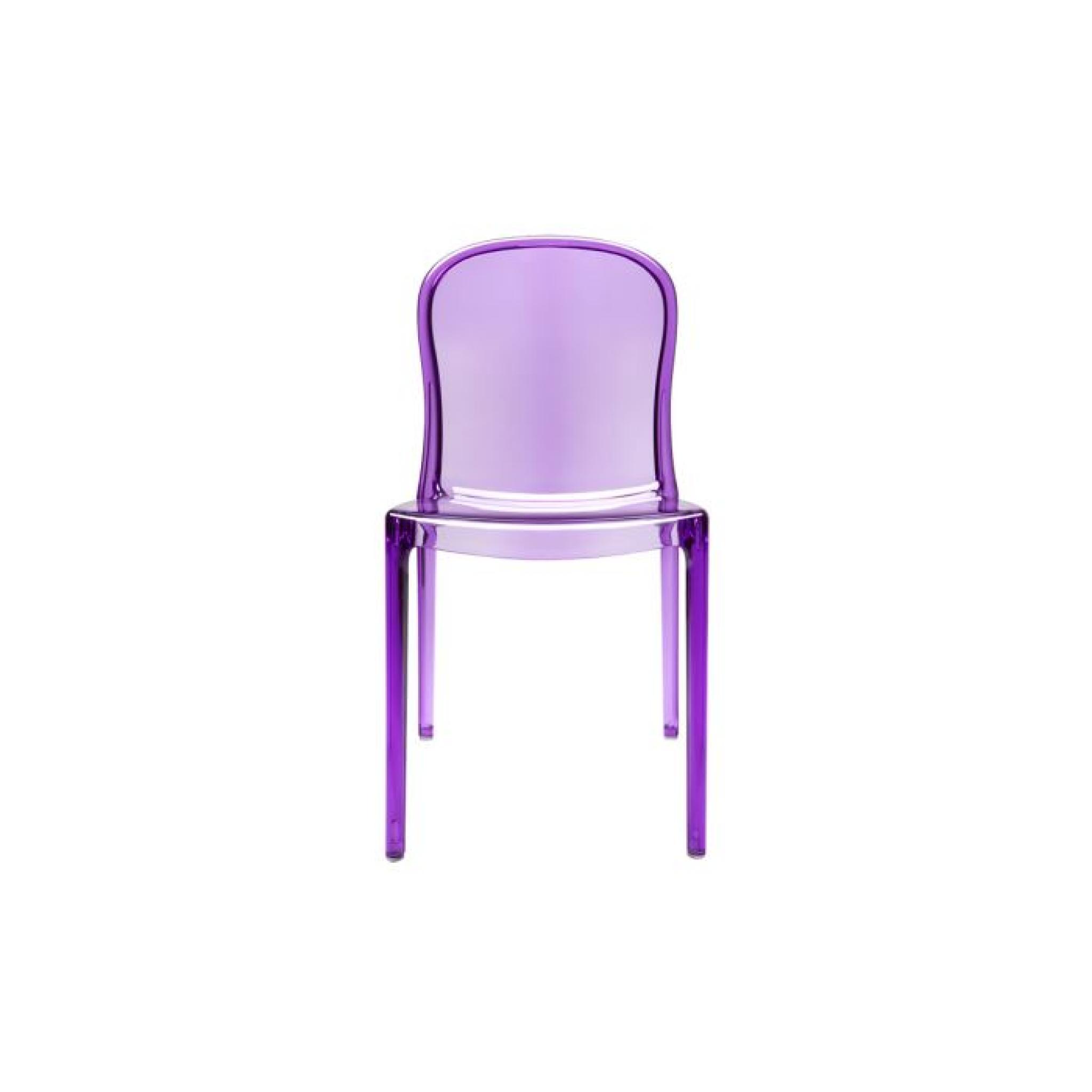 Miliboo - Lot de 2 chaises design transparentes… pas cher
