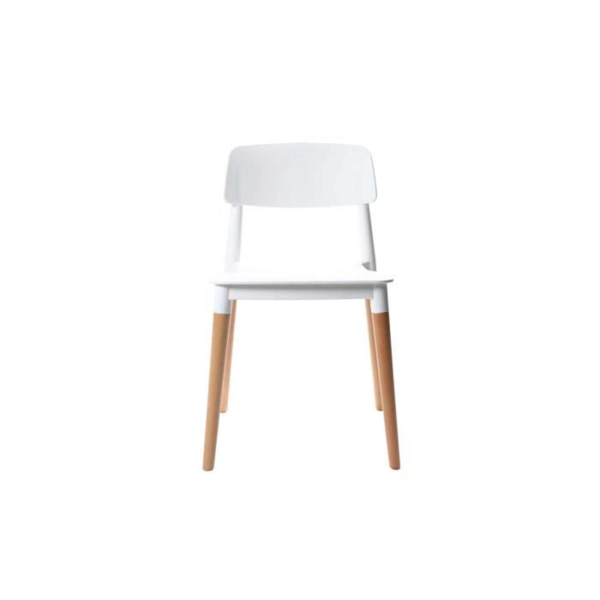 Miliboo - Lot de deux chaises design scandinave… pas cher