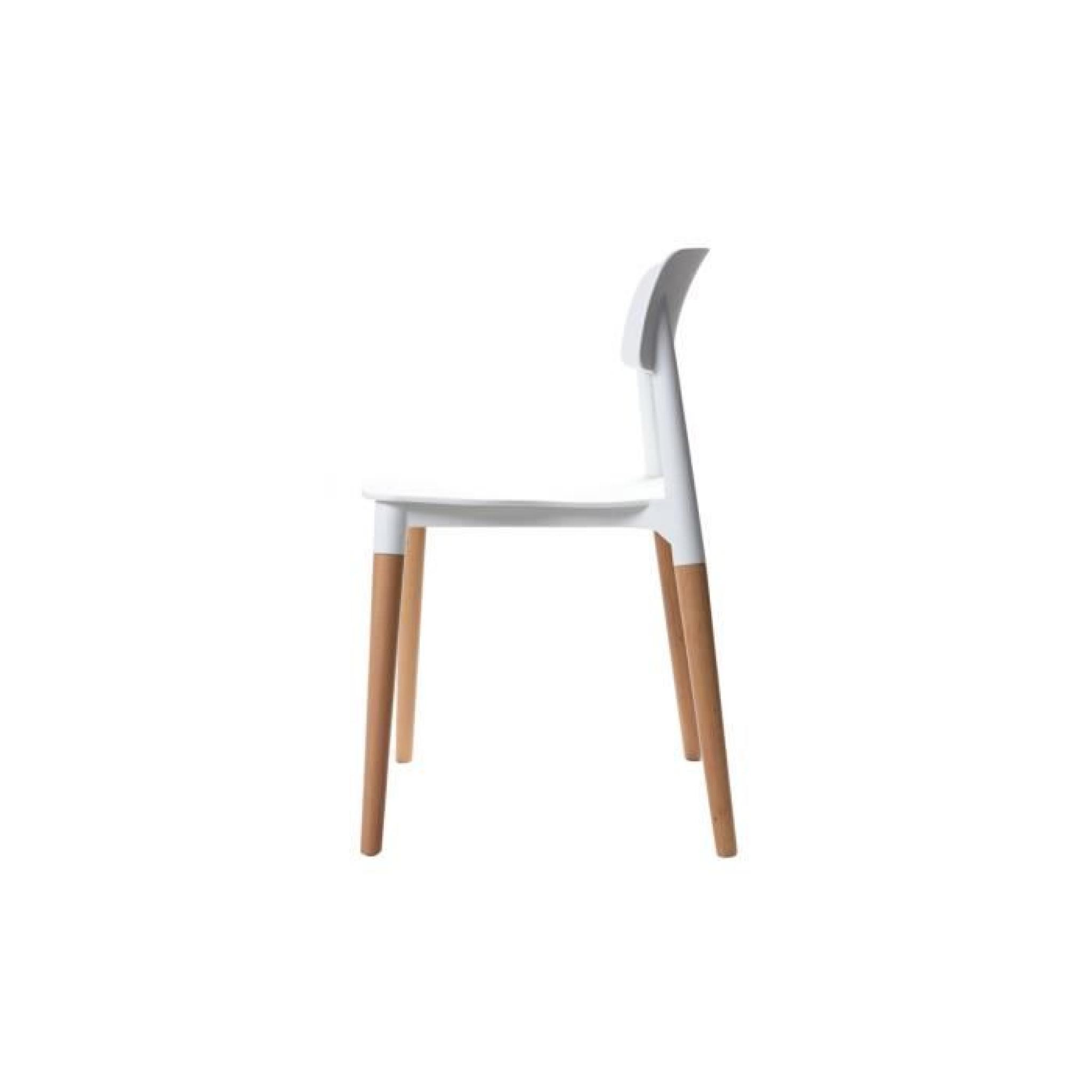Miliboo - Lot de deux chaises design scandinave… pas cher