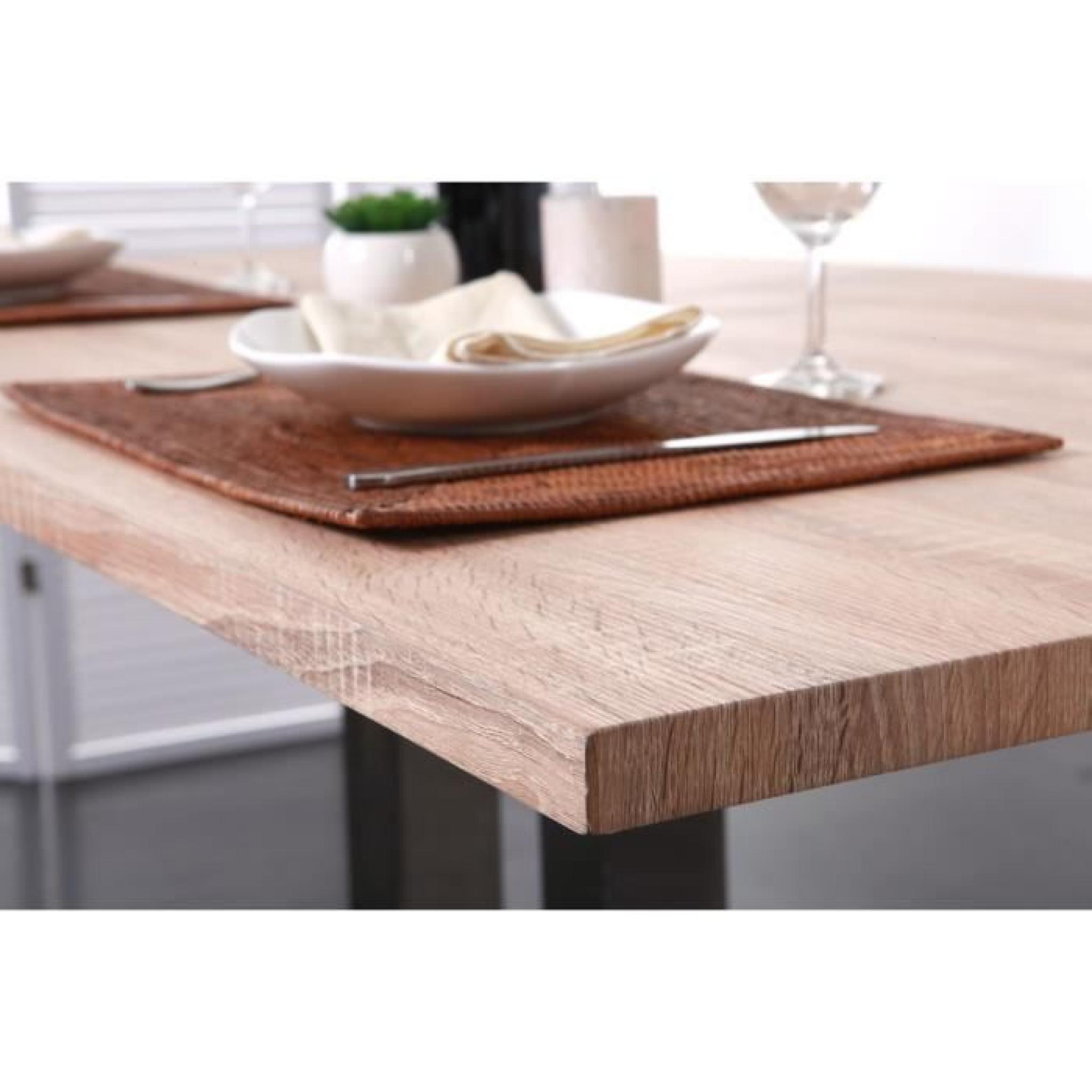 Miliboo - Table à manger design 150x80 Bois cla… pas cher