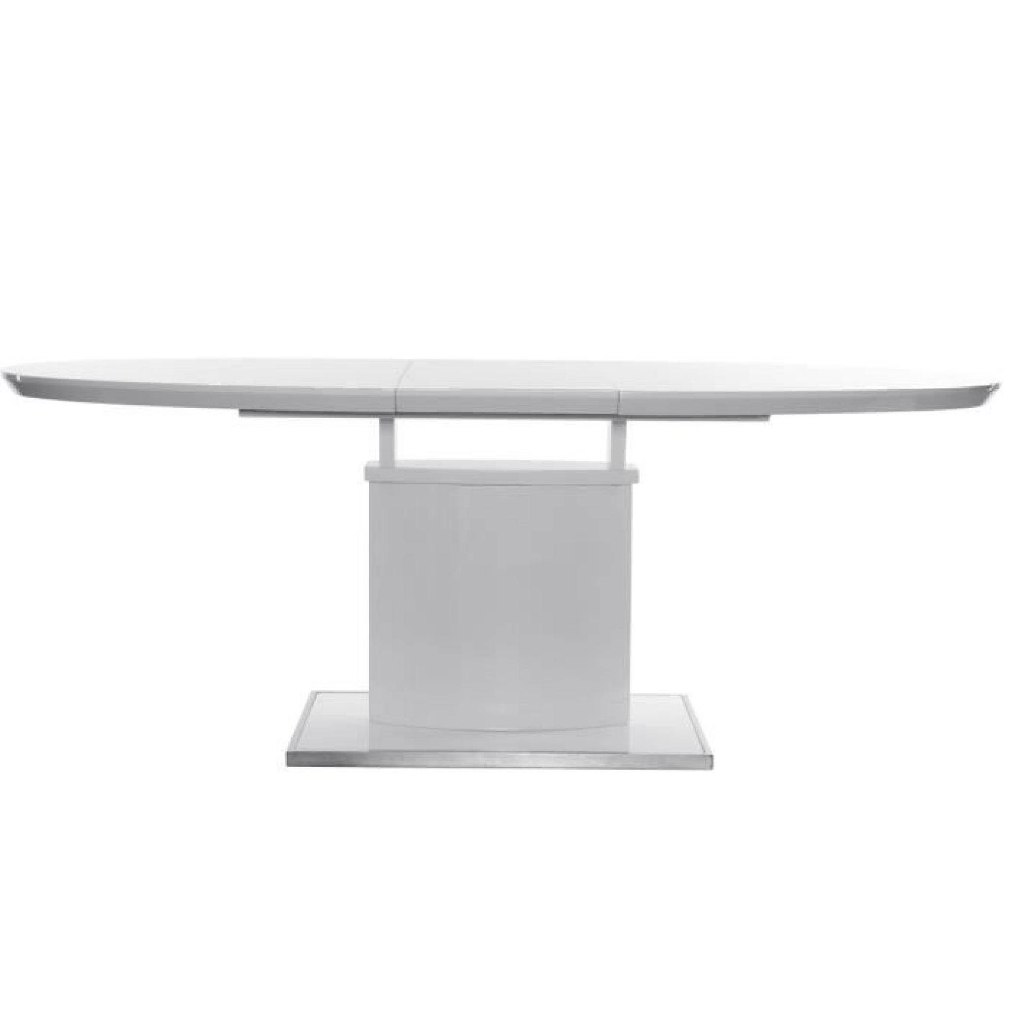 Miliboo - Table à manger design extensible 160-…