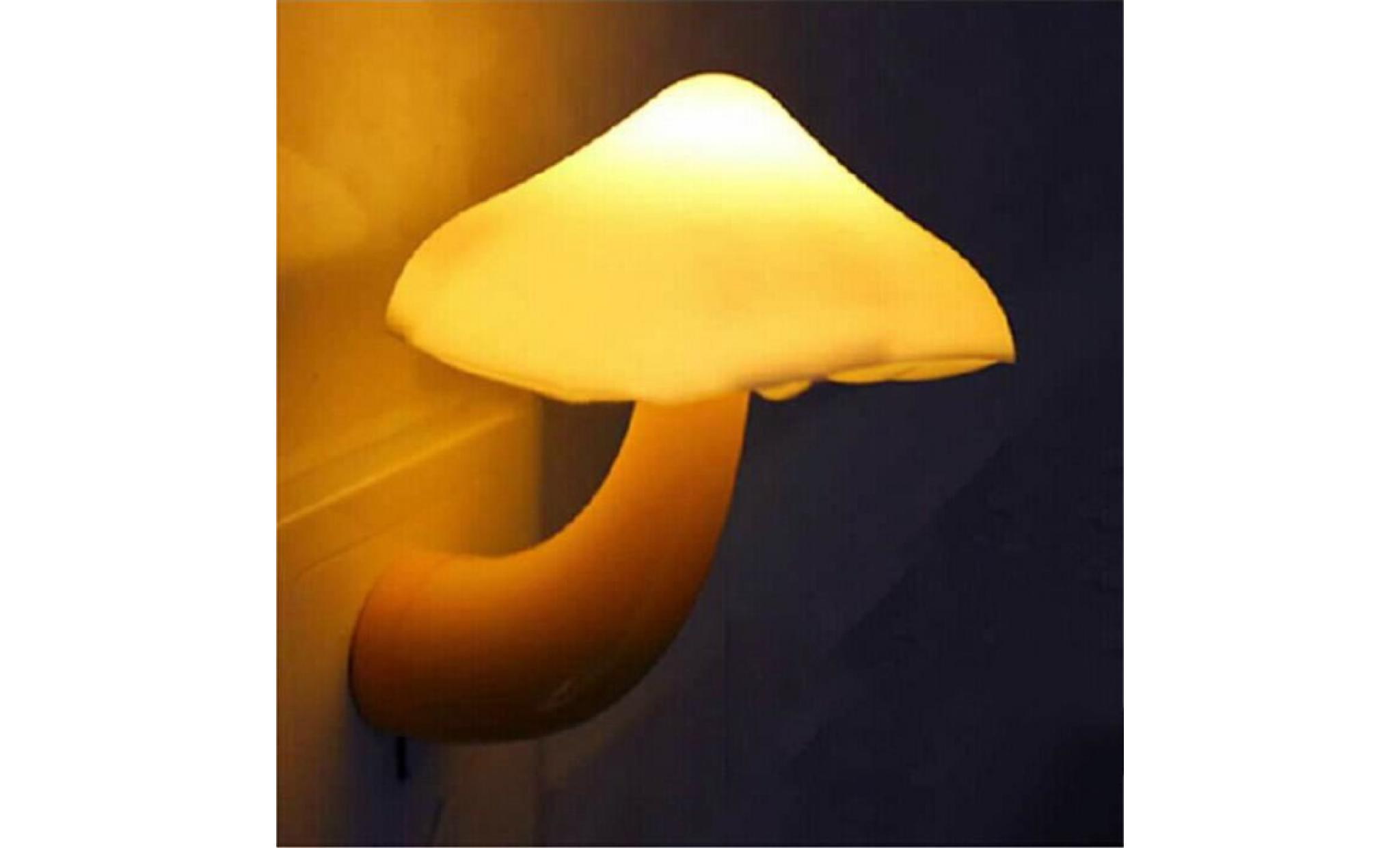 mini applique murale chevet  led forme champignon allumage inductive dimension 10*8cm puissance 0.5w idéal pour chambre lumière nuit