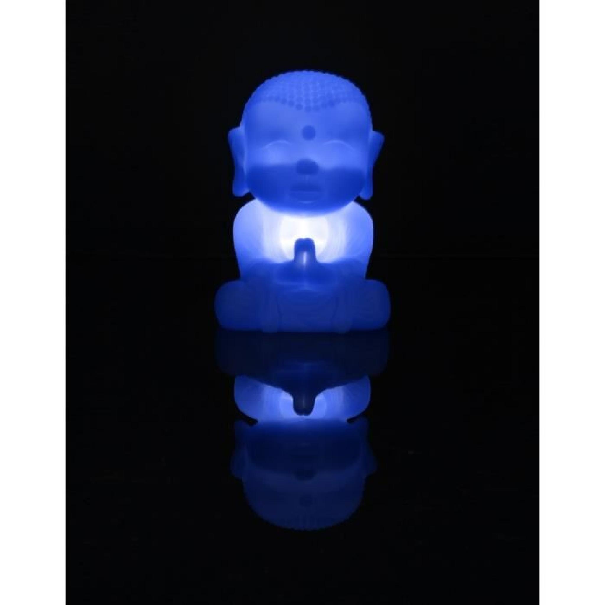 Mini lampe Bouddha bleu, luminaire d'ambiance zen, cadeau Bouddha
