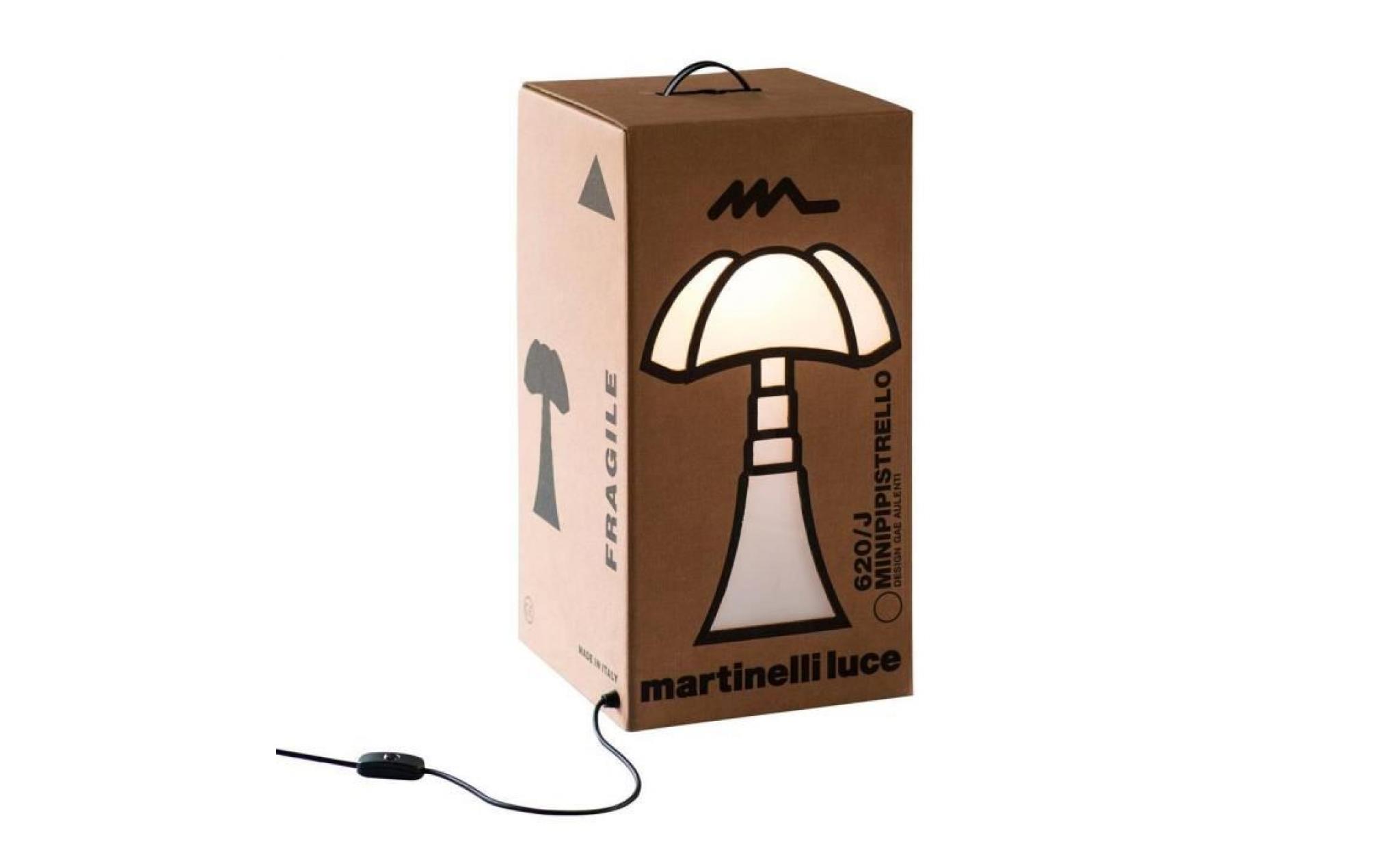 mini pipistrello carton lampe à poser carton mini pipistrello h62cm marron martinelli luce