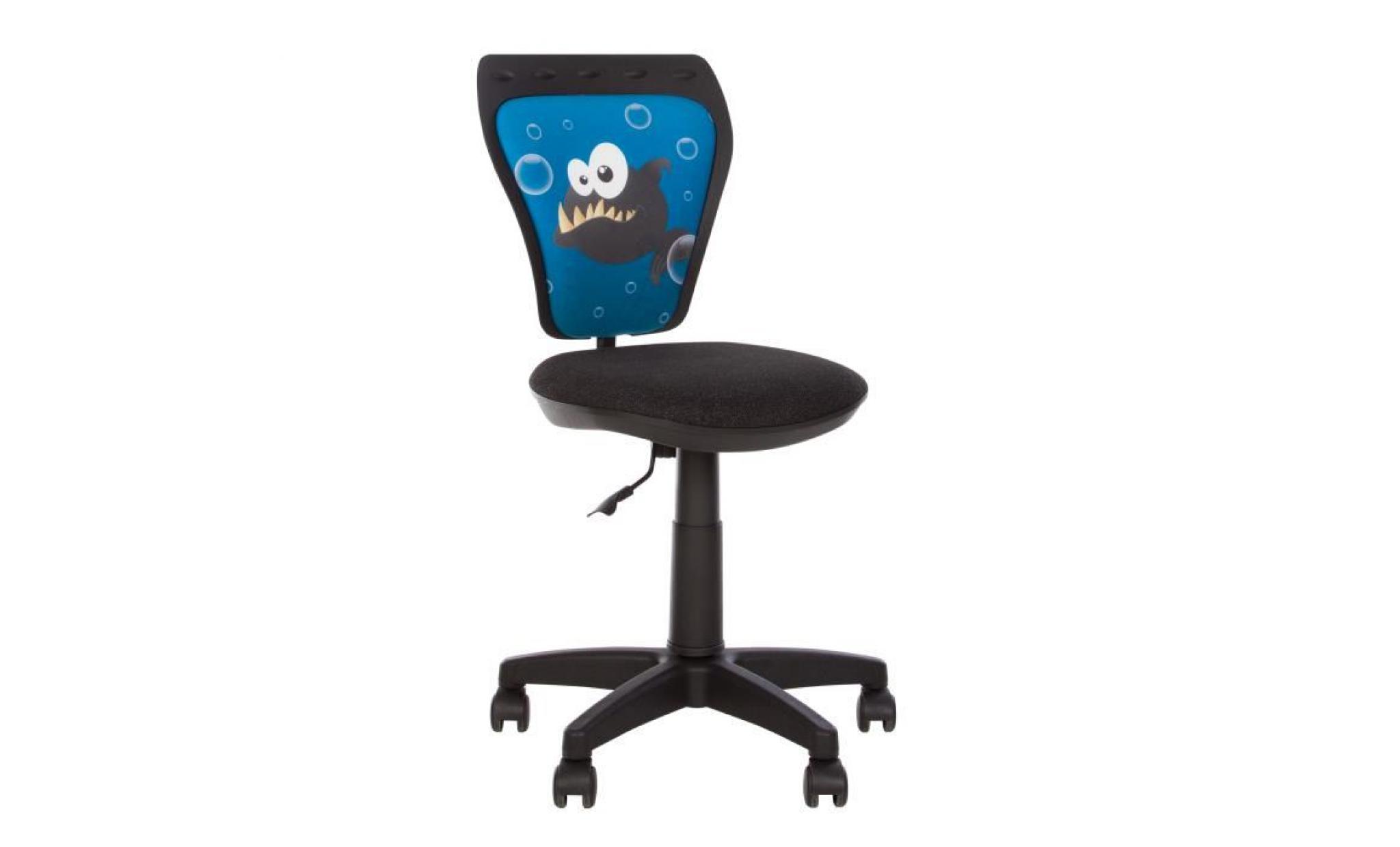 ministyle nemo  chaise de bureau pour enfant. en tissu. bleu / noir. pas cher
