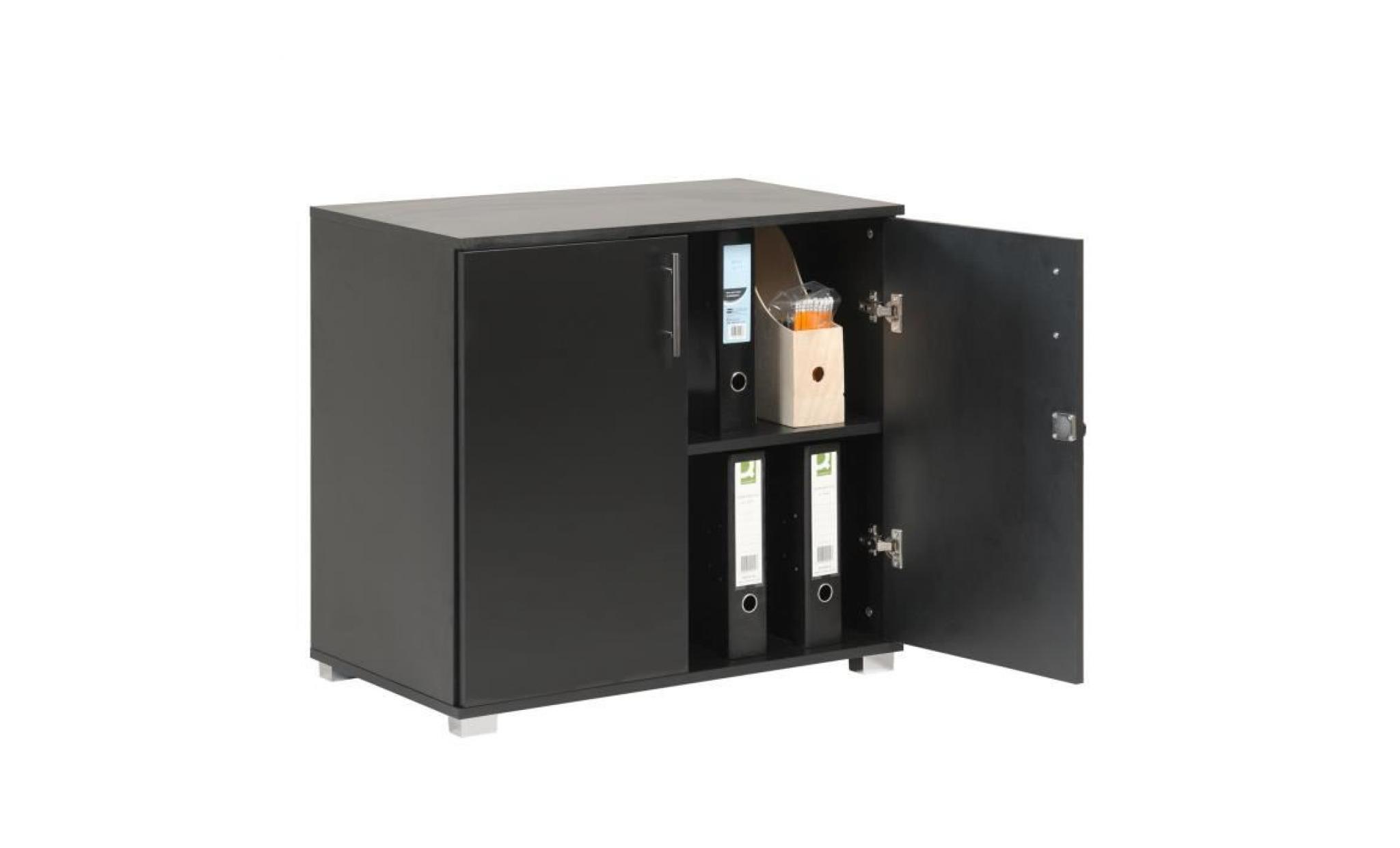 mmt sd iv07 black lockable desk extension unit filing storage cabinet pas cher