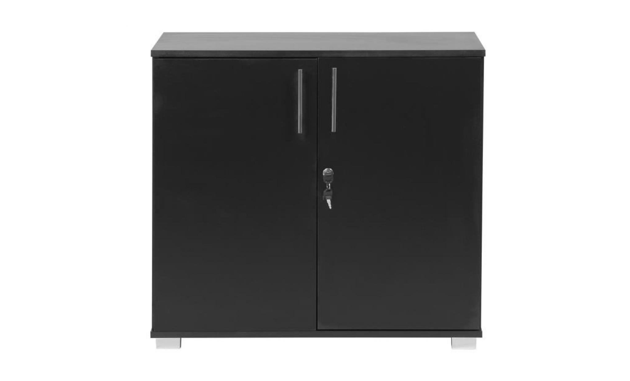mmt sd iv07 black lockable desk extension unit filing storage cabinet pas cher