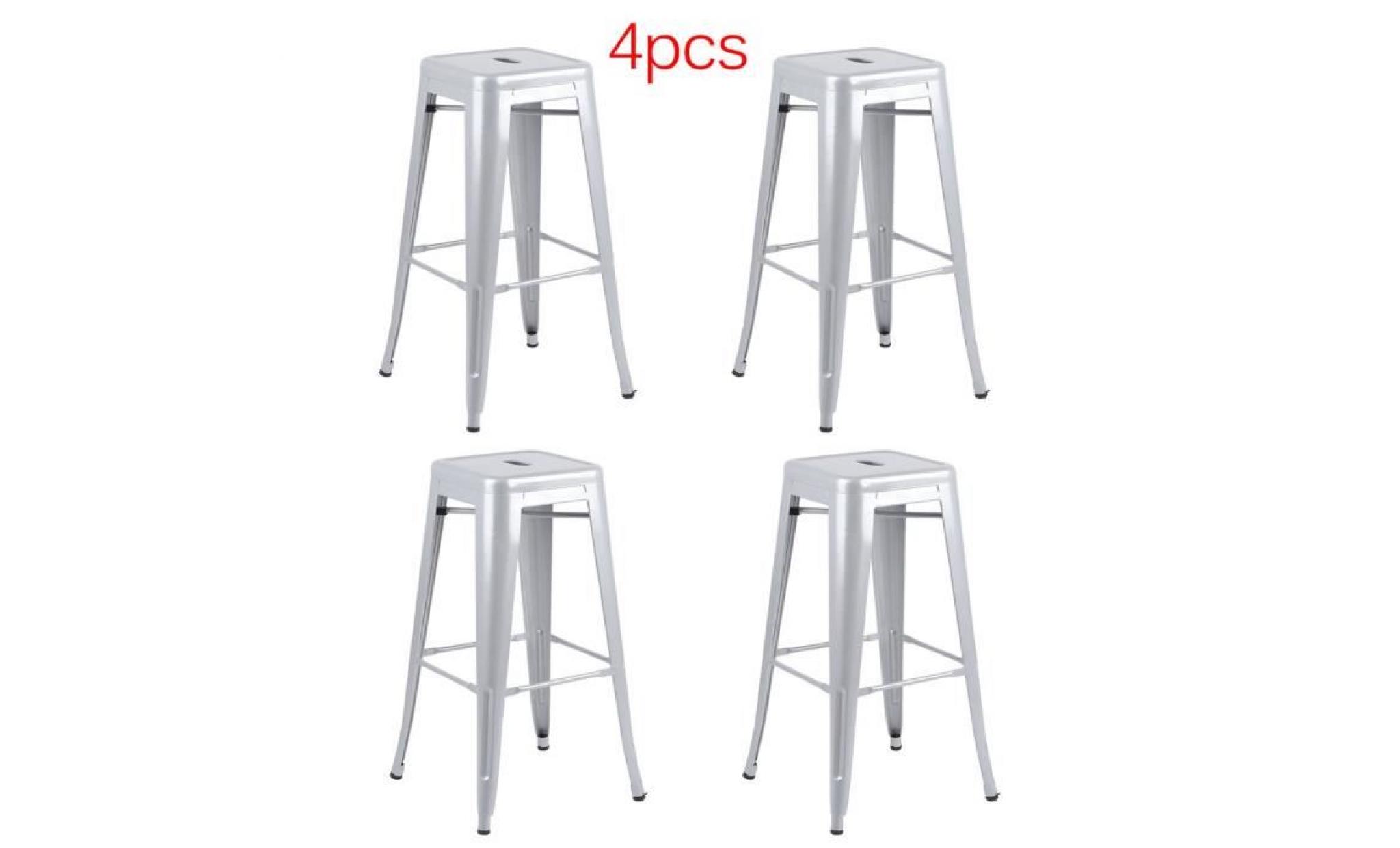 modern barstool iron high counter stool 4 pcs bar chairs front desk bar chair