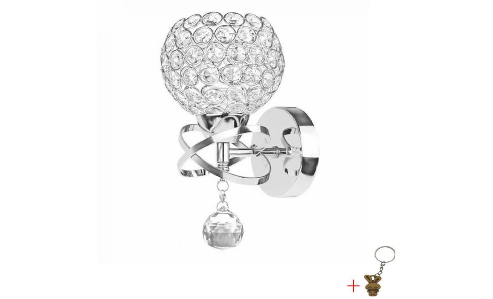 modern le luxe crystal e14 applique d'interieur un chandelier l'appareil d'éclairage décoratifs au chevet  +cadeau porte clés