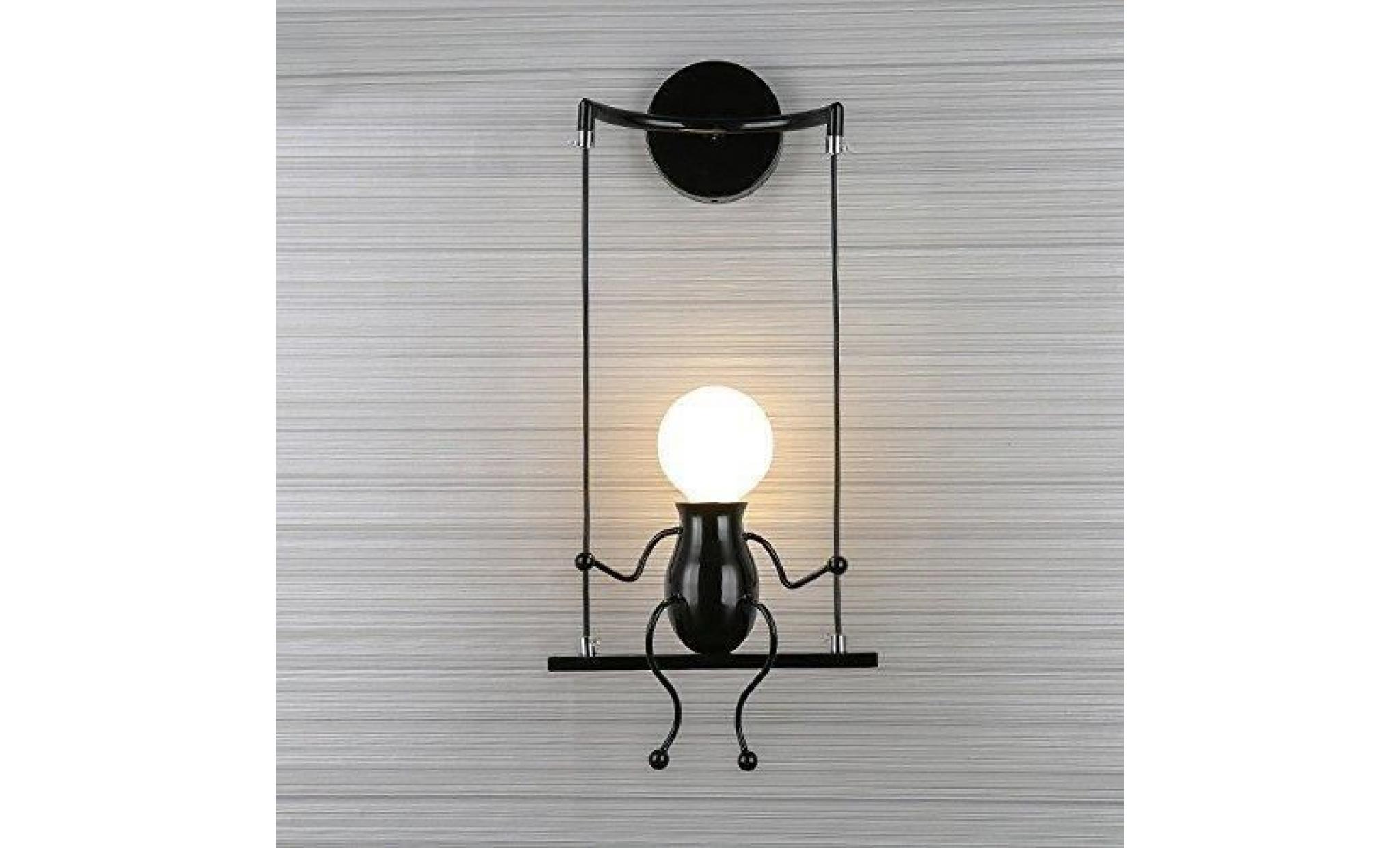 moderne mode applique murale créatif simplicité design appliques lampe   noir pas cher