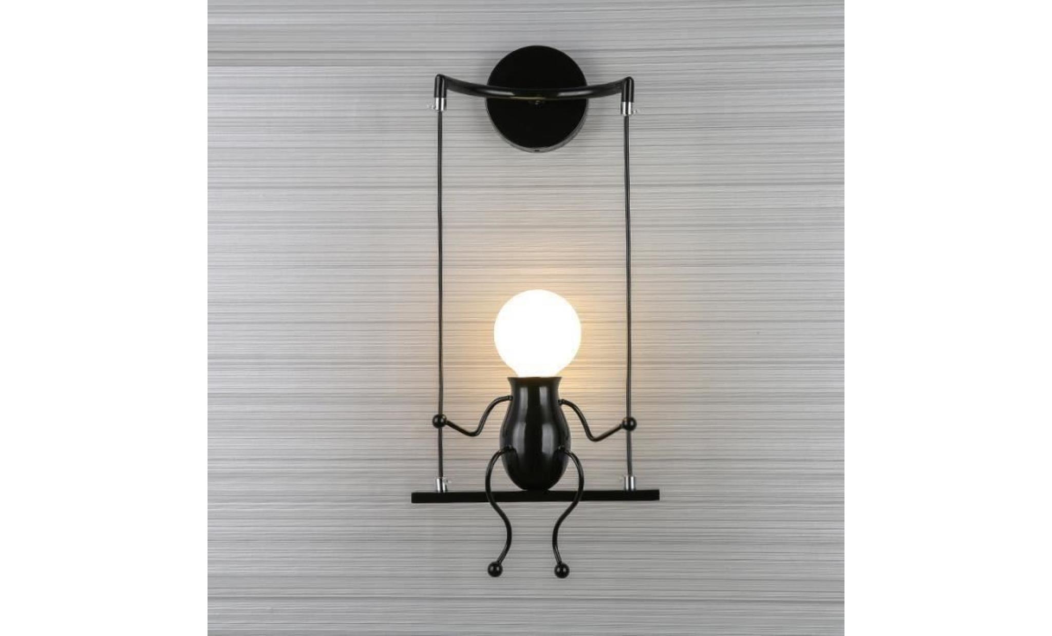 moderne mode applique murale créatif simplicité design appliques lampe   noir pas cher