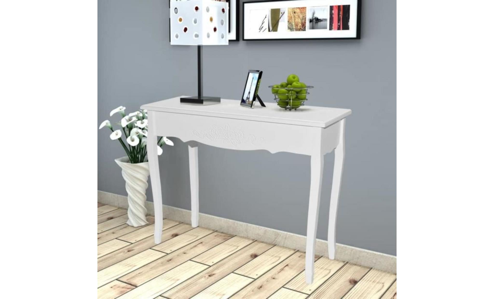 moderne table d'appoint table de console et coiffeuse blanc