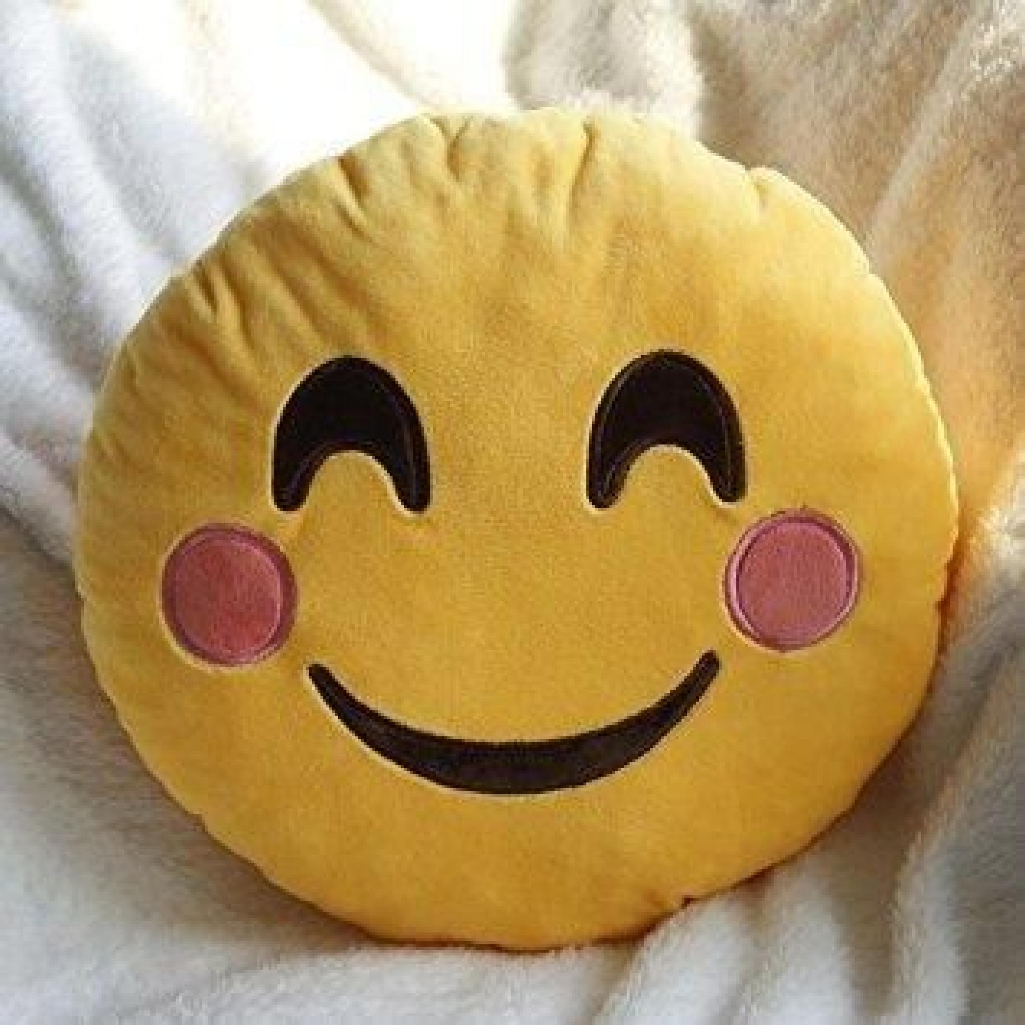 moji sourir Emoticon rond coussin oreiller oreiller d'émotion mignon