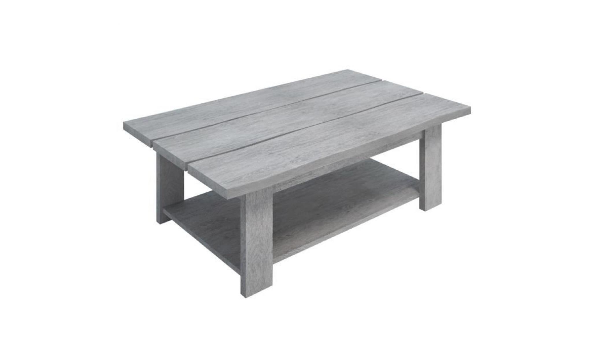 montana table basse style scandinave décor chêne cendré satiné   l 111 cm