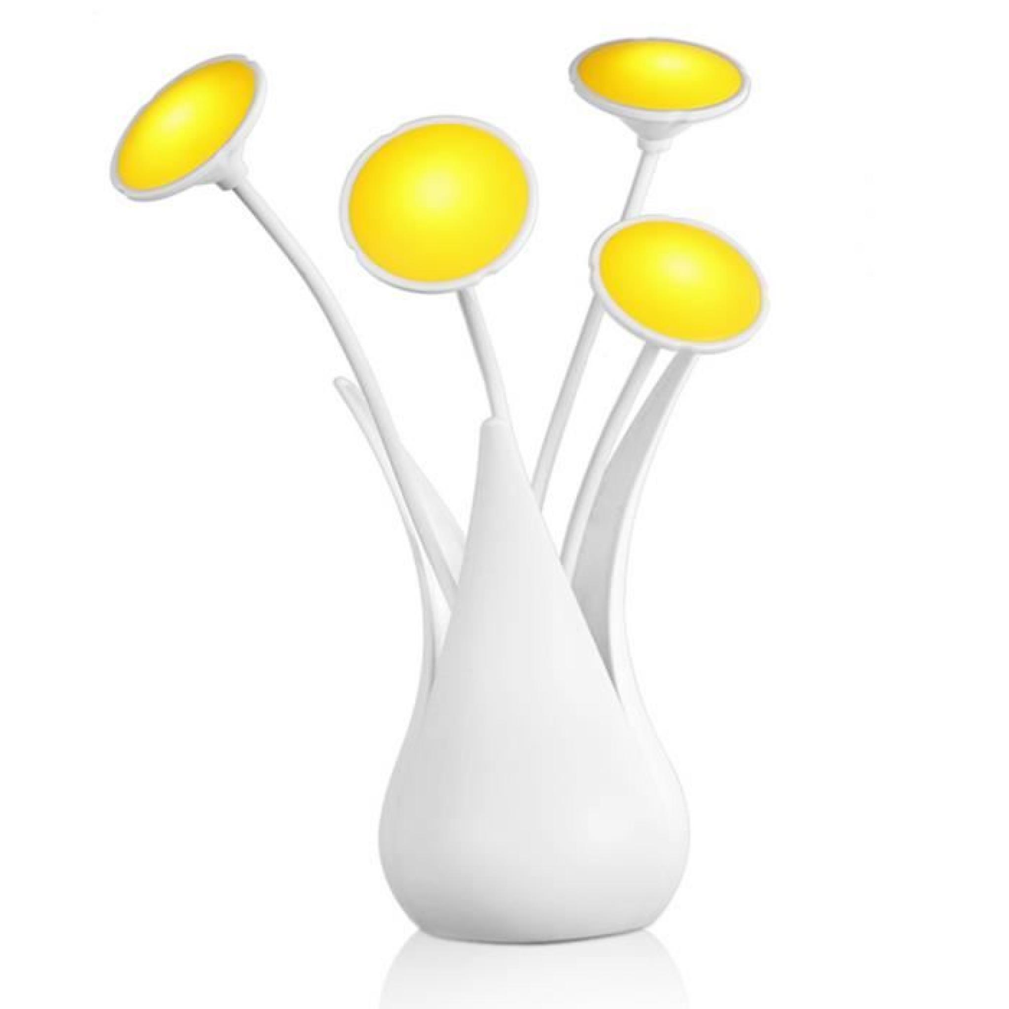 Moonar® USB Soft Light intelligente ménages Lumière Contrôle Night Light  Décoration Lampe  Lampe de chevet Elégante  JAUNE