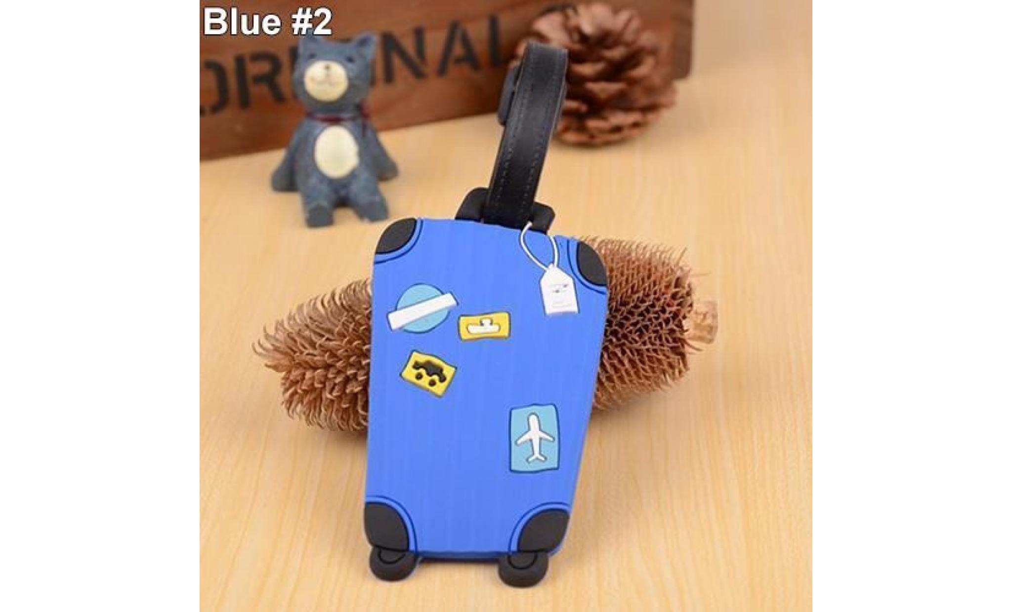 motif de valise etiquettes de bagages nom adresse identifiant adresse identifiant du détenteur etiquette bleu foncé # 1