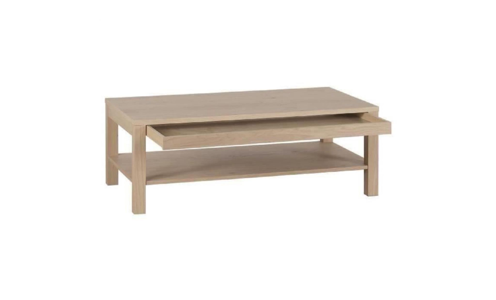 nano table basse style contemporain placage bois chêne verni   l 110 x l 60 cm