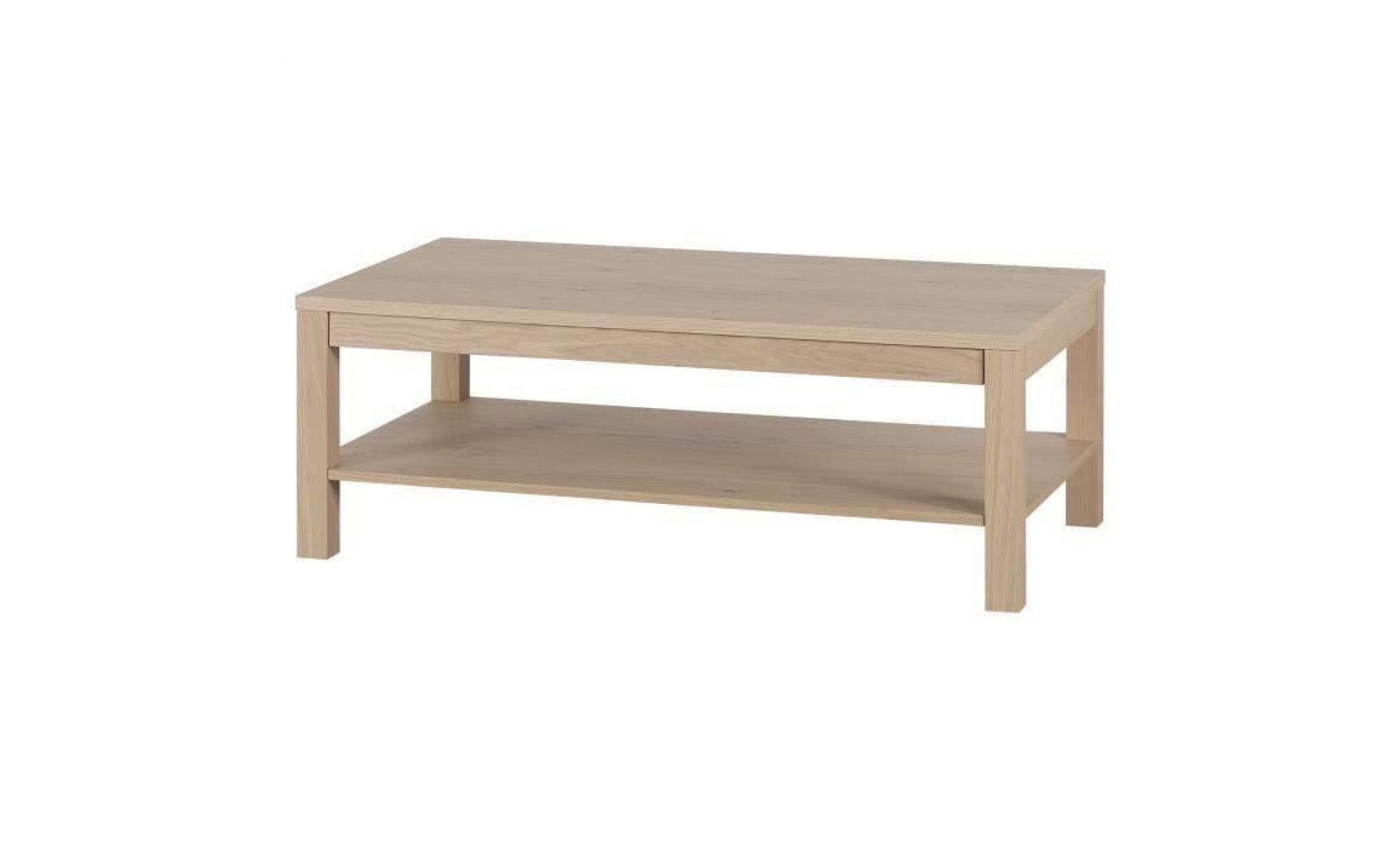 nano table basse style contemporain placage bois chêne verni   l 110 x l 60 cm pas cher