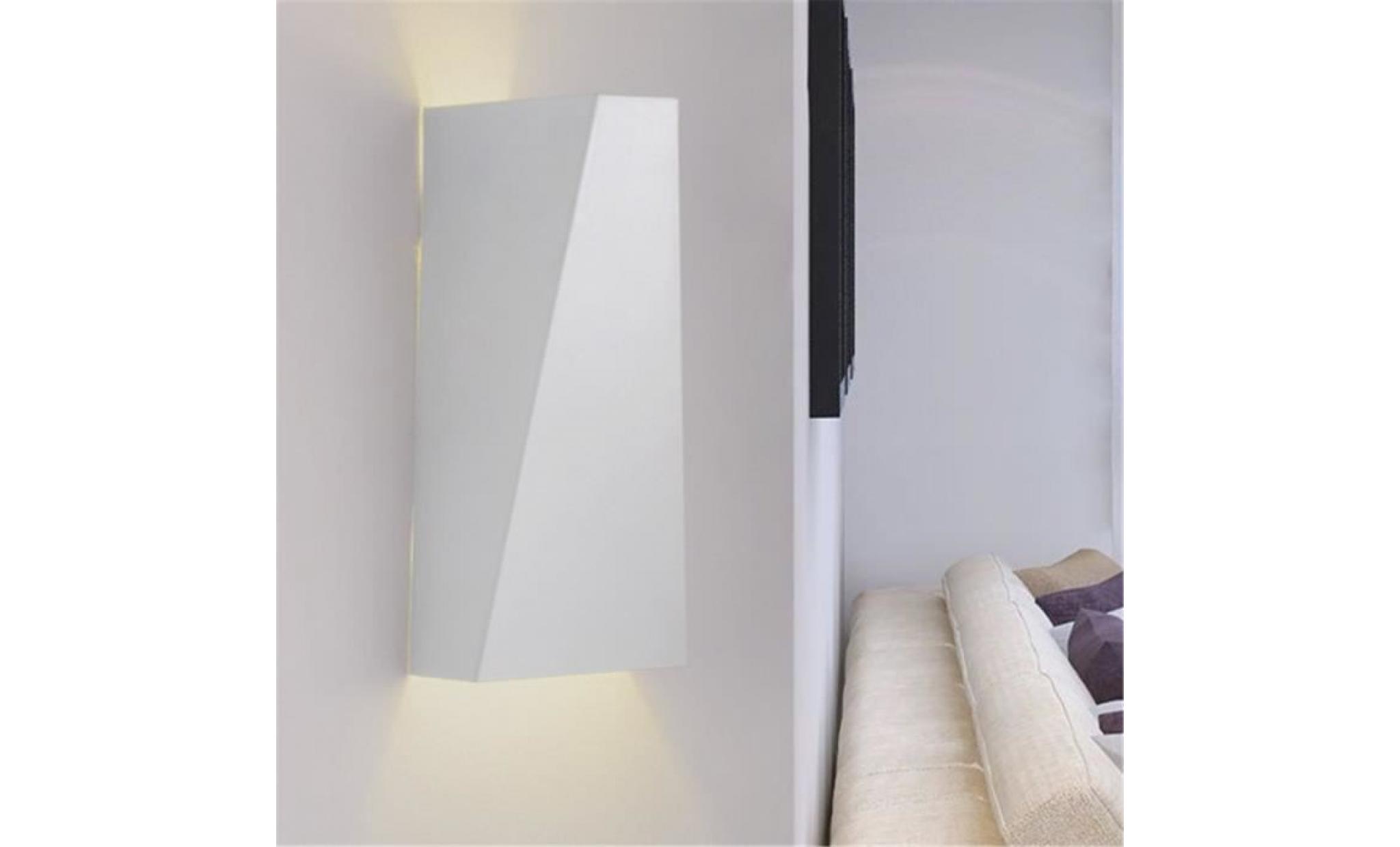 neufu 10w led applique murale lampe de chevet lumière maison acrylique moderne blanc