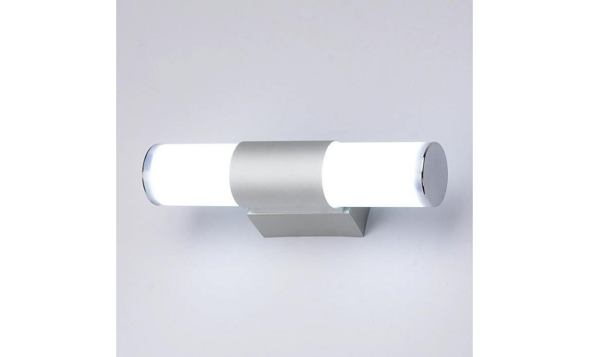 neufu 25cm 12w led tube lampe murale etanche salle de bain   applique lumière blanche douce intérieur