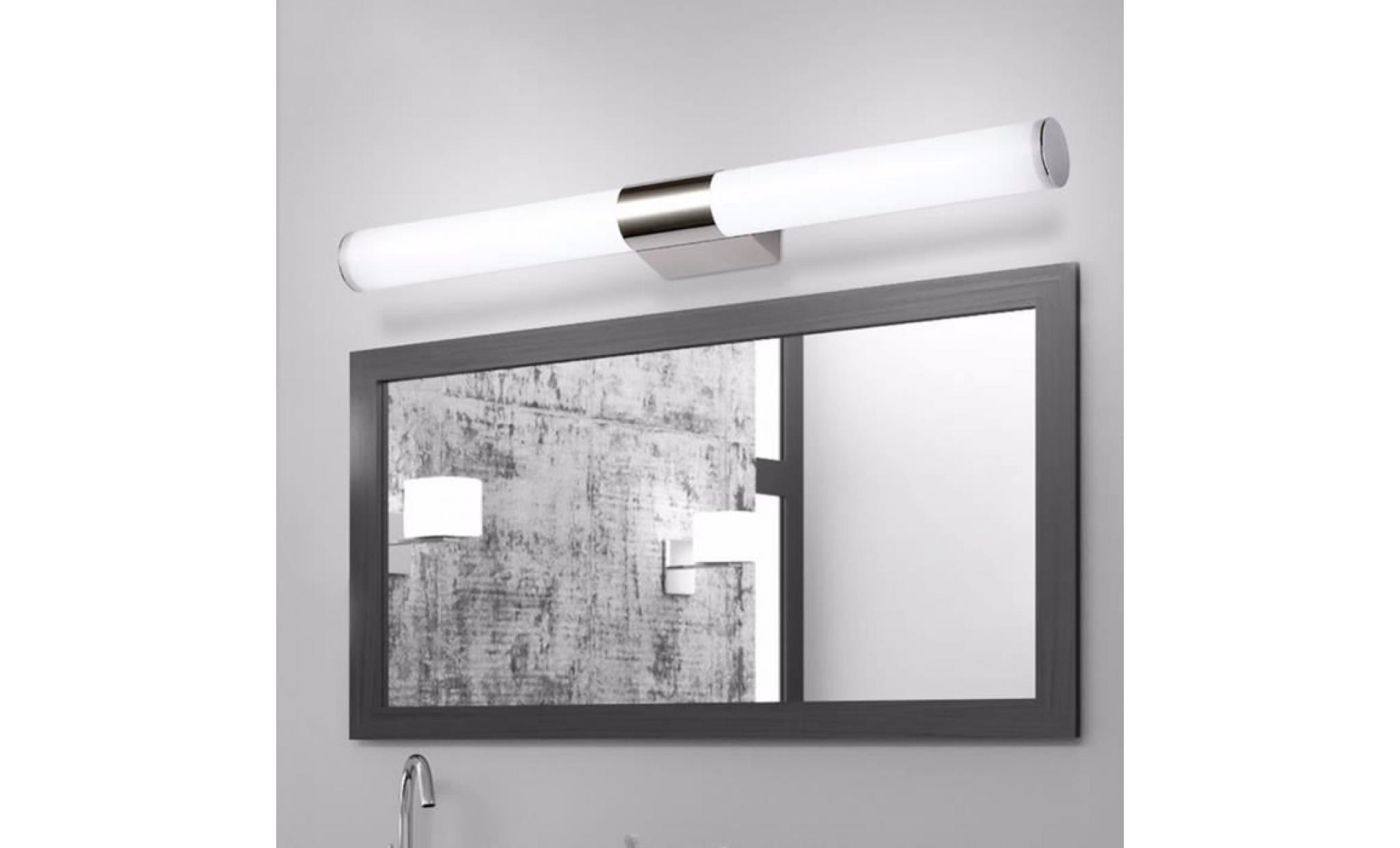 neufu 55cm 22w lampe murale etanche salle de bain led lumière blanche applique miroir intérieur