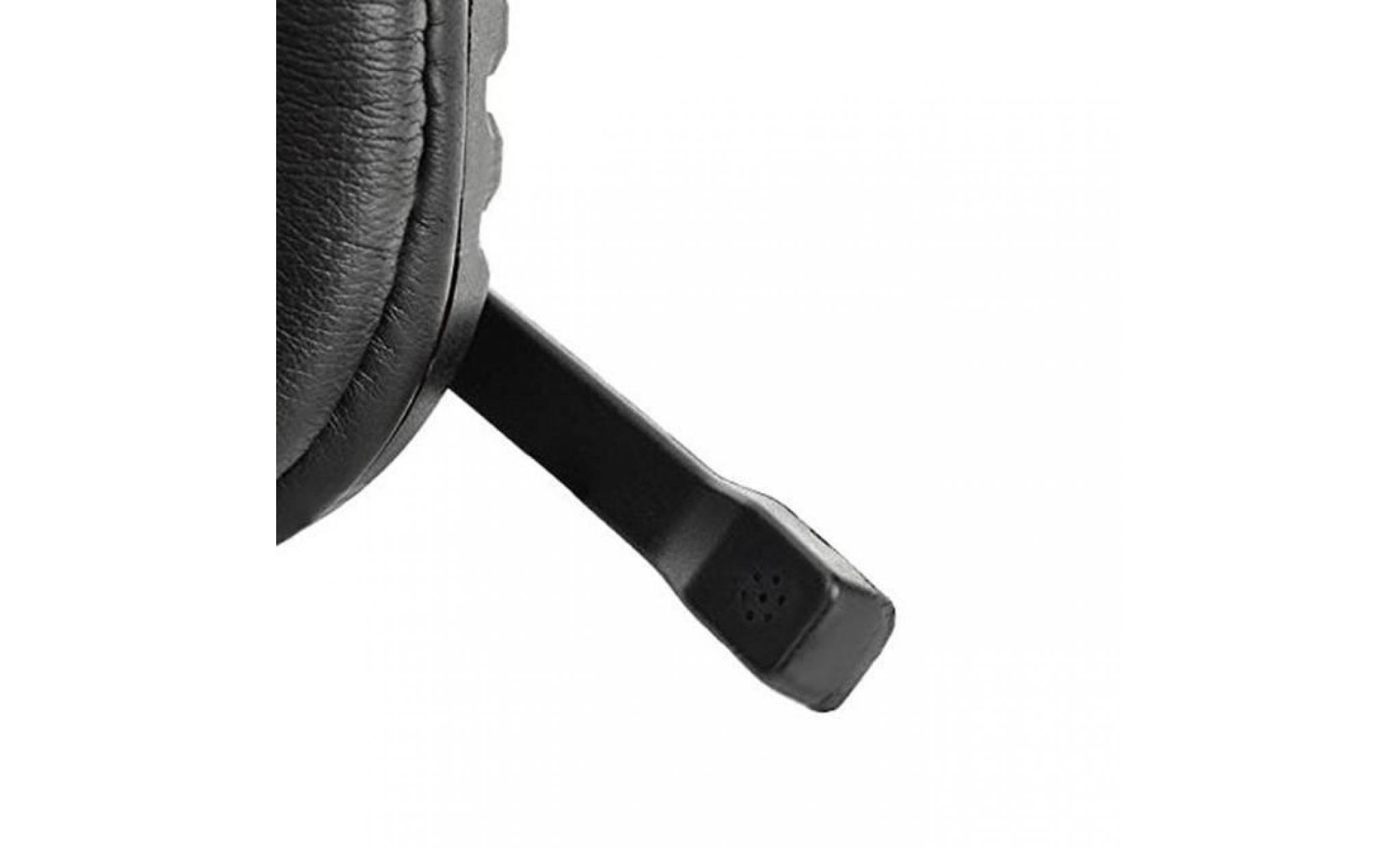 new gaming headset commande vocale filaire hi fi qualité sonore pour ps4 noir + rouge    ut206 pas cher