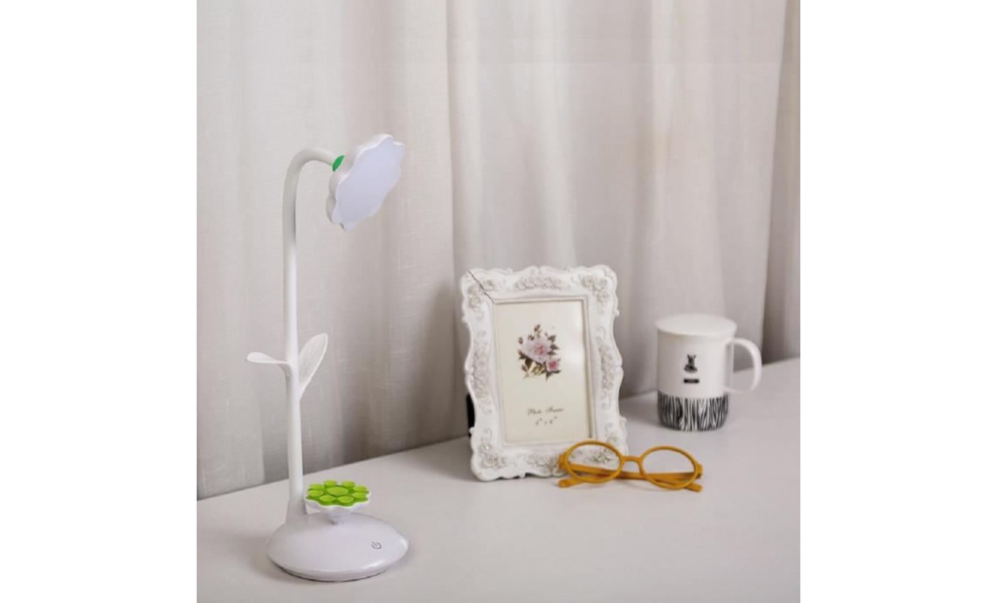 new sun flower mobilephone stand lampe de table usb lampe de lecture du personnel étudiant hua53 pas cher