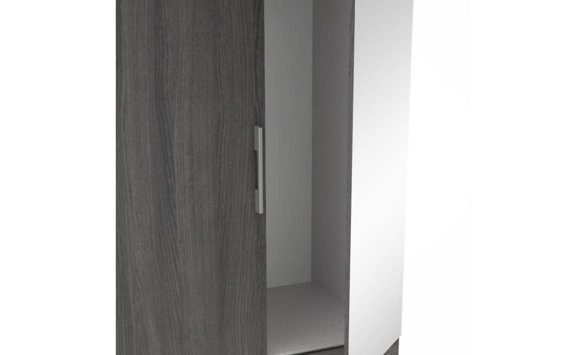 new york armoire de chambre   contemporain   décor chêne shannon   l 92,8 cm pas cher